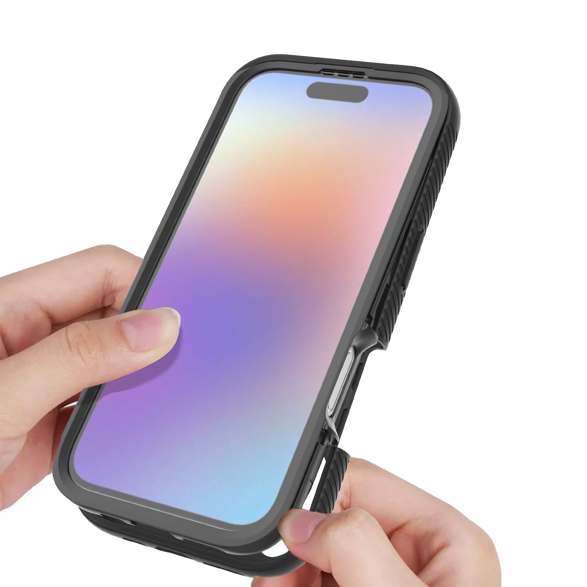 Cover Full Protection iPhone 17 Nero/trasparente