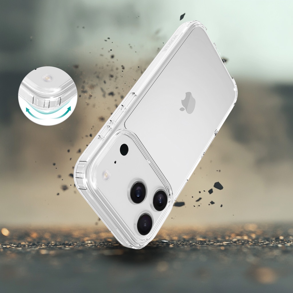 Cover ibride per iPhone 17 Pro Max Trasparente