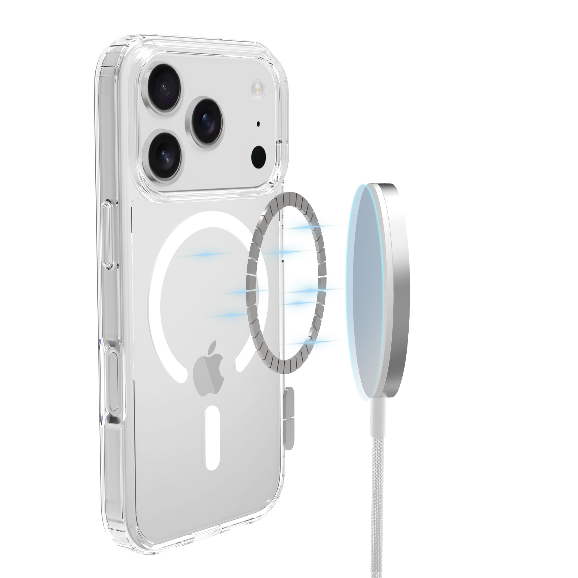 Cover ibride con MagSafe iPhone 17 Pro Max Trasparente
