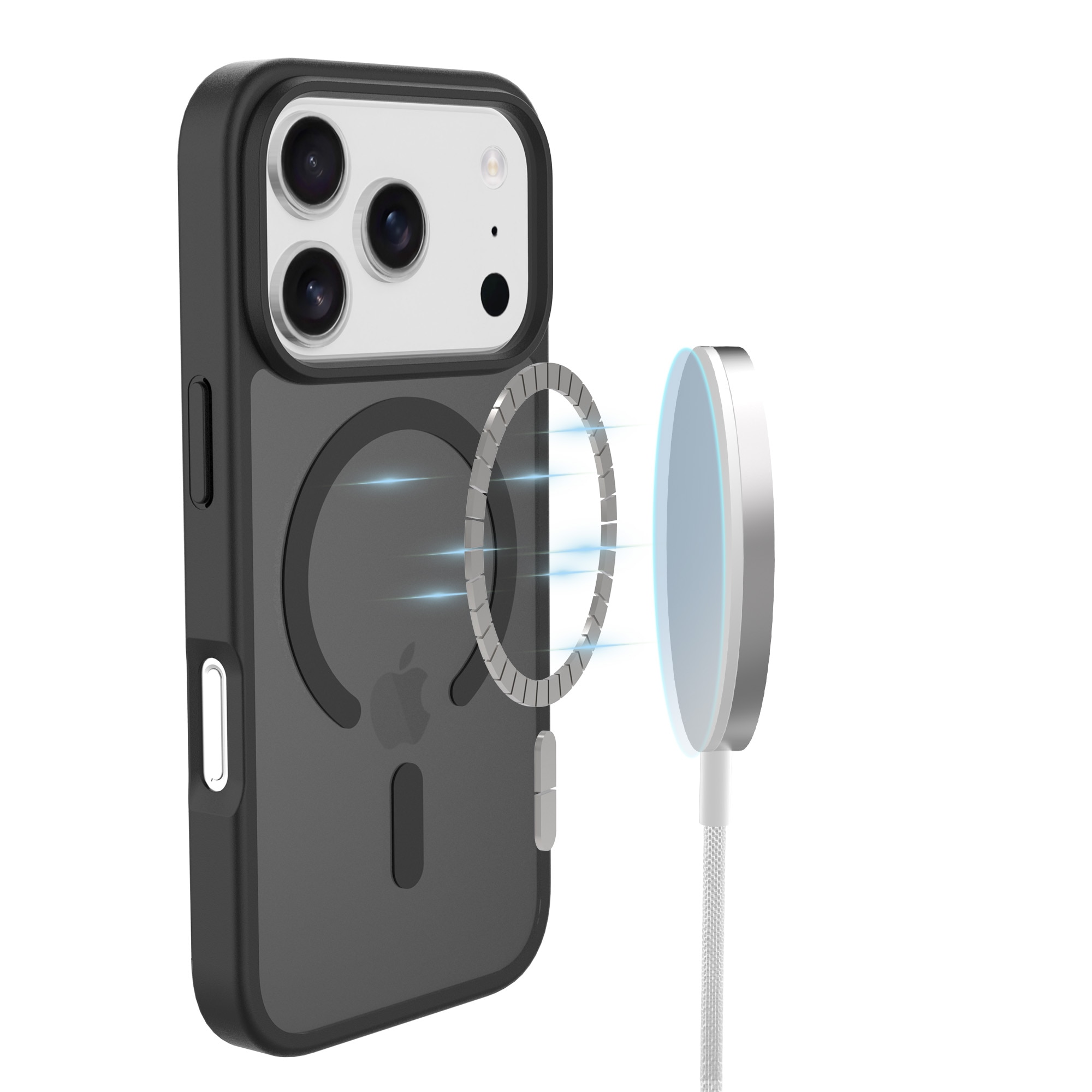 Cover Magnetic Hybrid iPhone 17 Pro Frosted Black