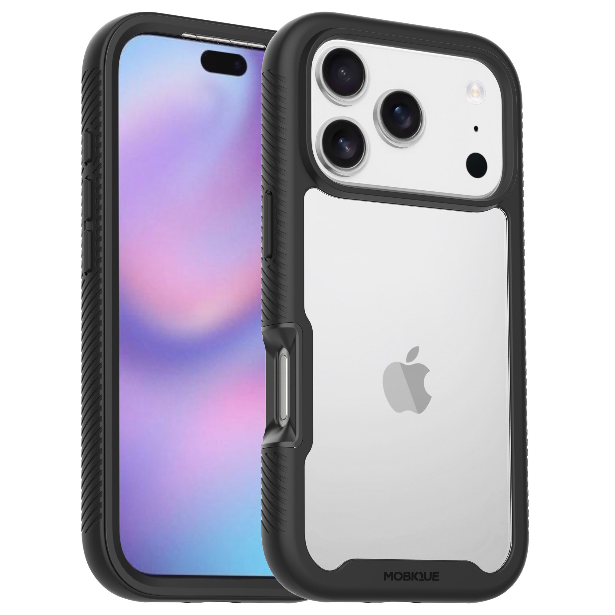 Cover Full Protection iPhone 17 Pro Nero/trasparente