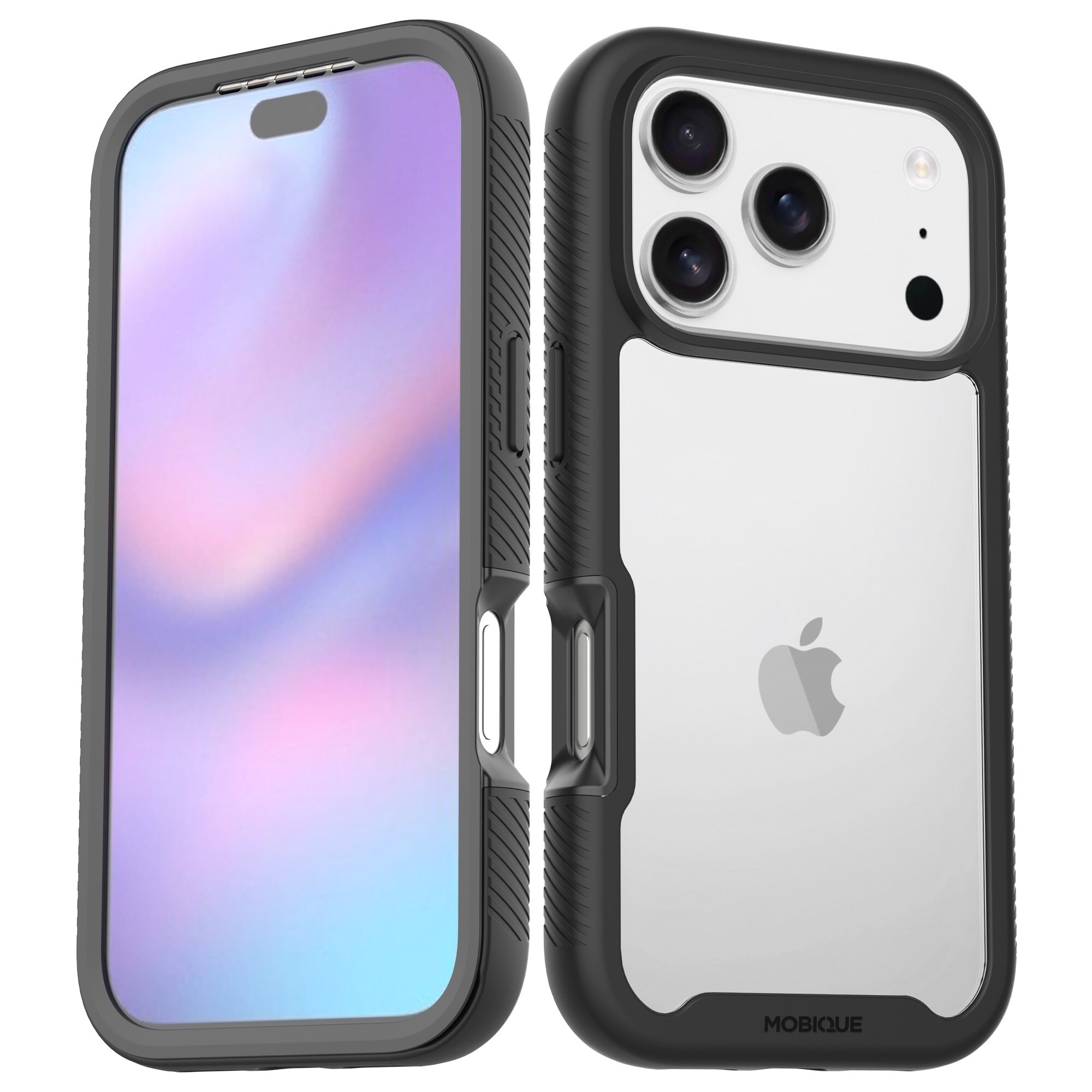 Cover Full Protection iPhone 17 Pro Nero/trasparente