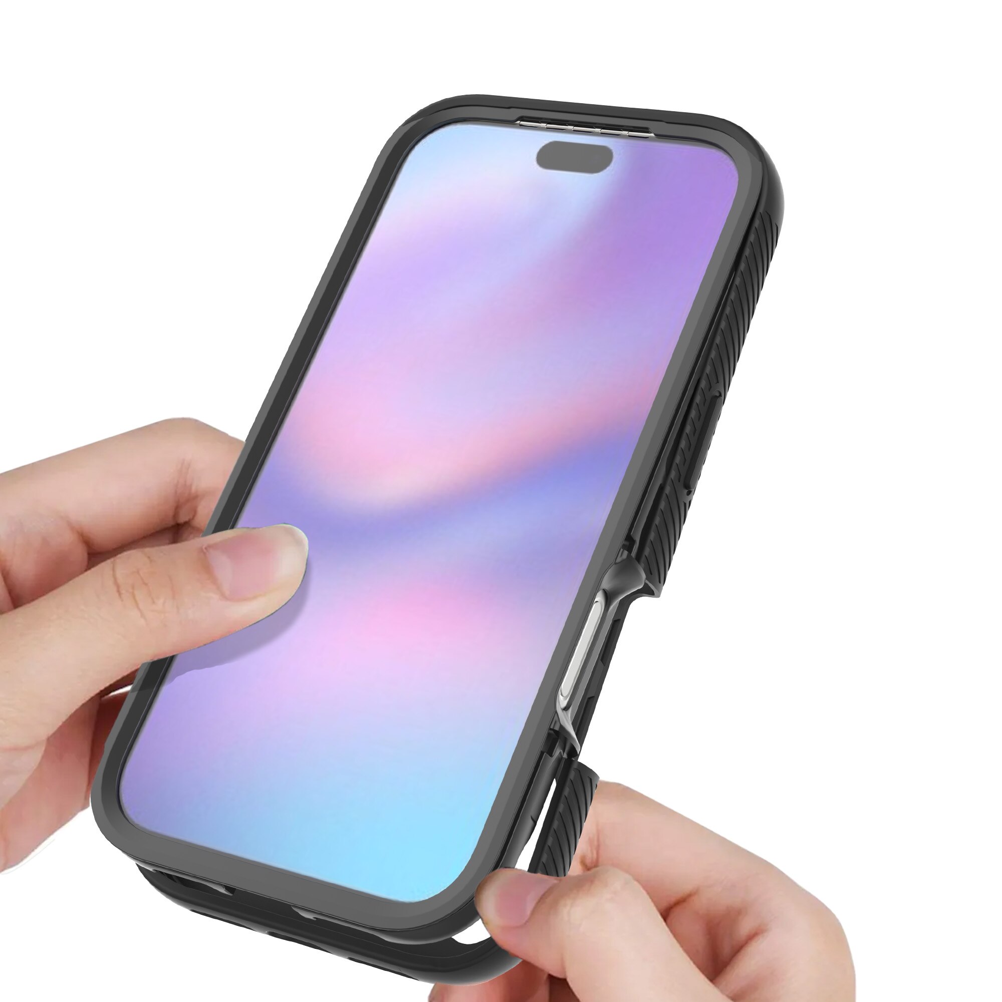 Cover Full Protection iPhone 17 Pro Nero/trasparente