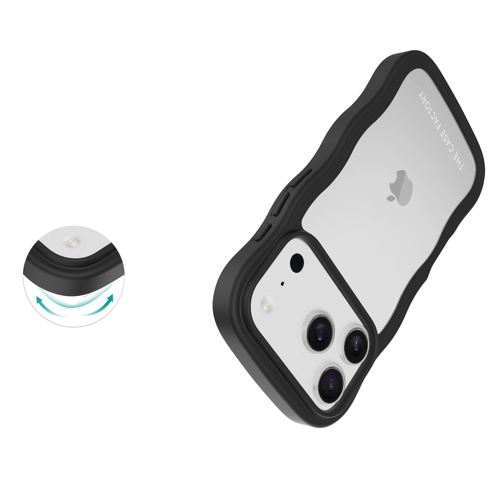The Wave Case iPhone 17 Pro Nero