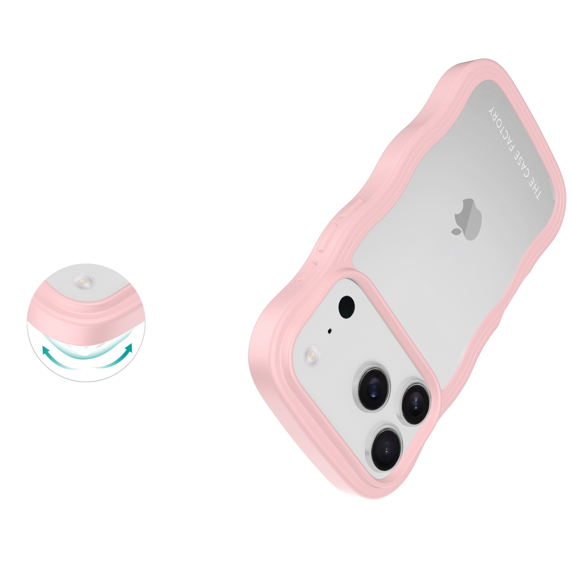 The Wave Case iPhone 17 Pro Rosa