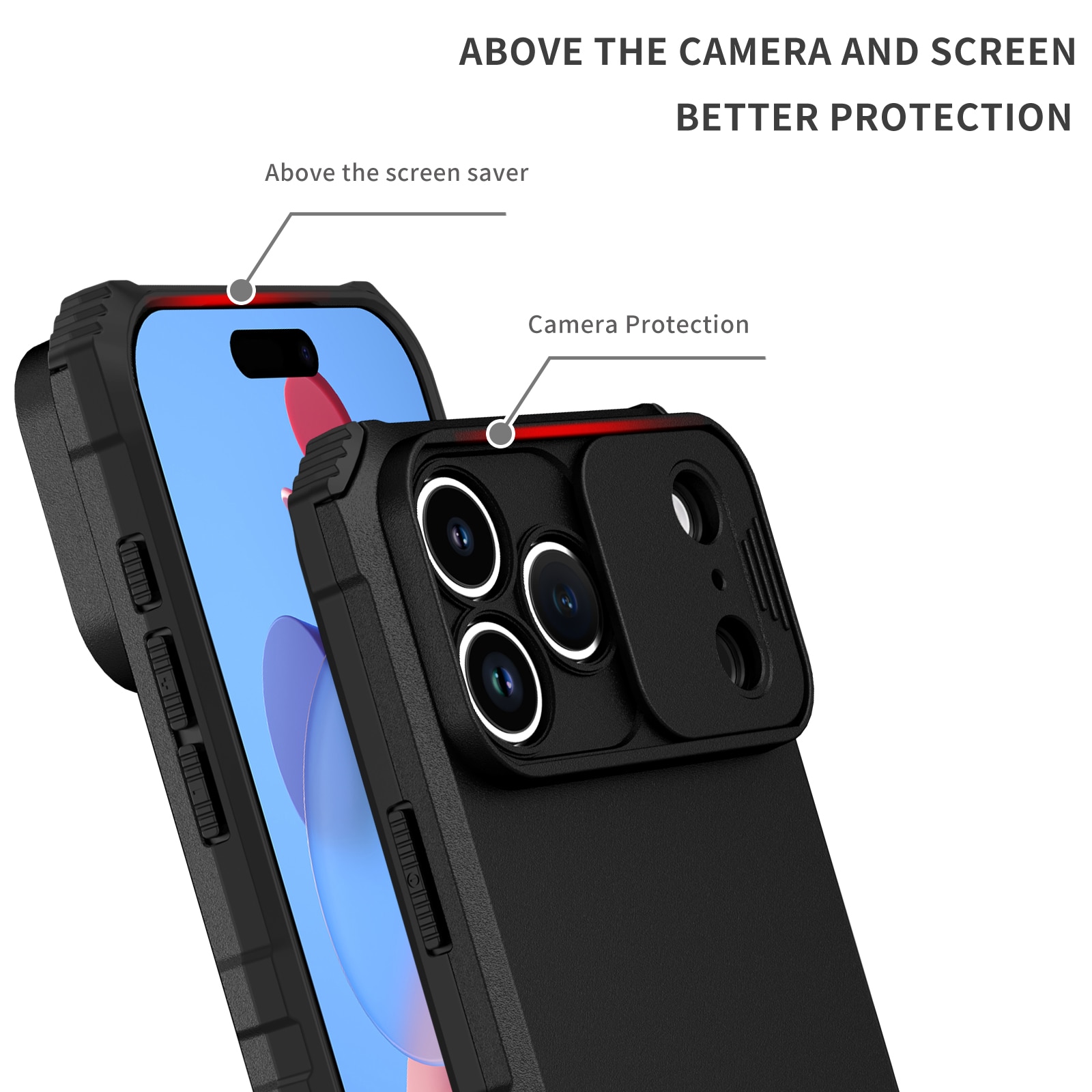 Cover Kickstand con Protezione fotocamera iPhone 17 Pro Nero