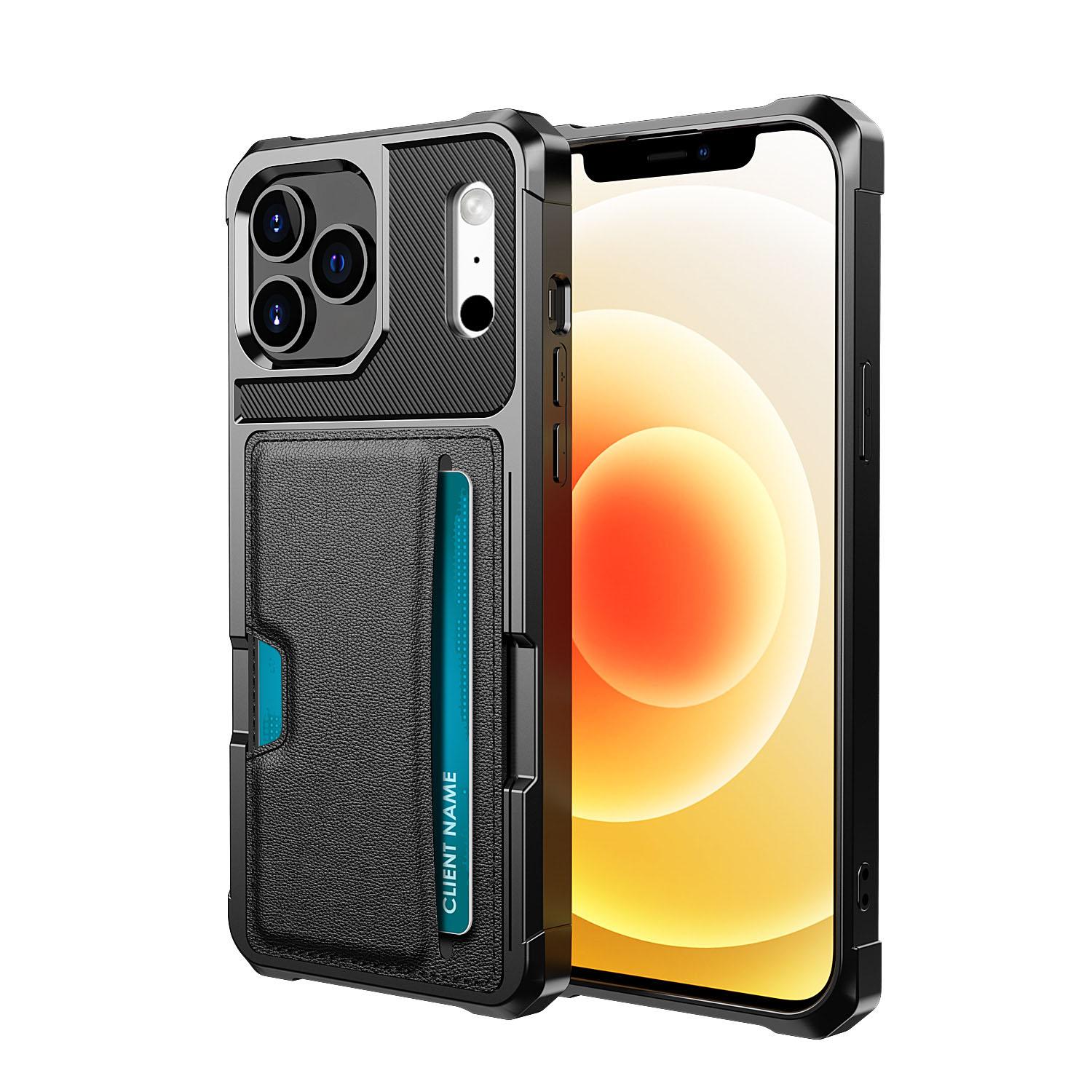 Cover Tough Card Case iPhone 17 Pro Max nero
