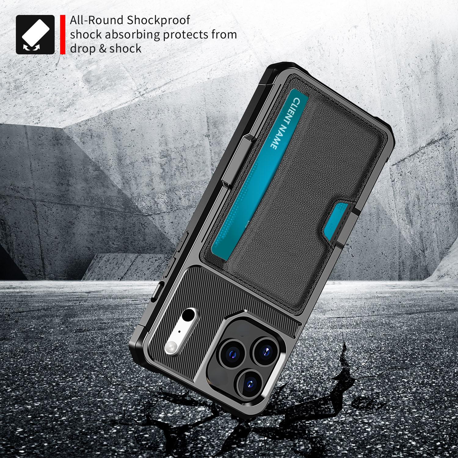 Cover Tough Card Case iPhone 17 Pro Max nero