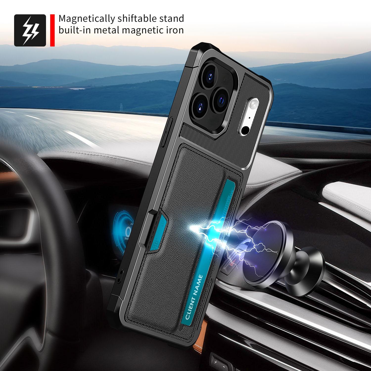 Cover Tough Card Case iPhone 17 Pro Max nero