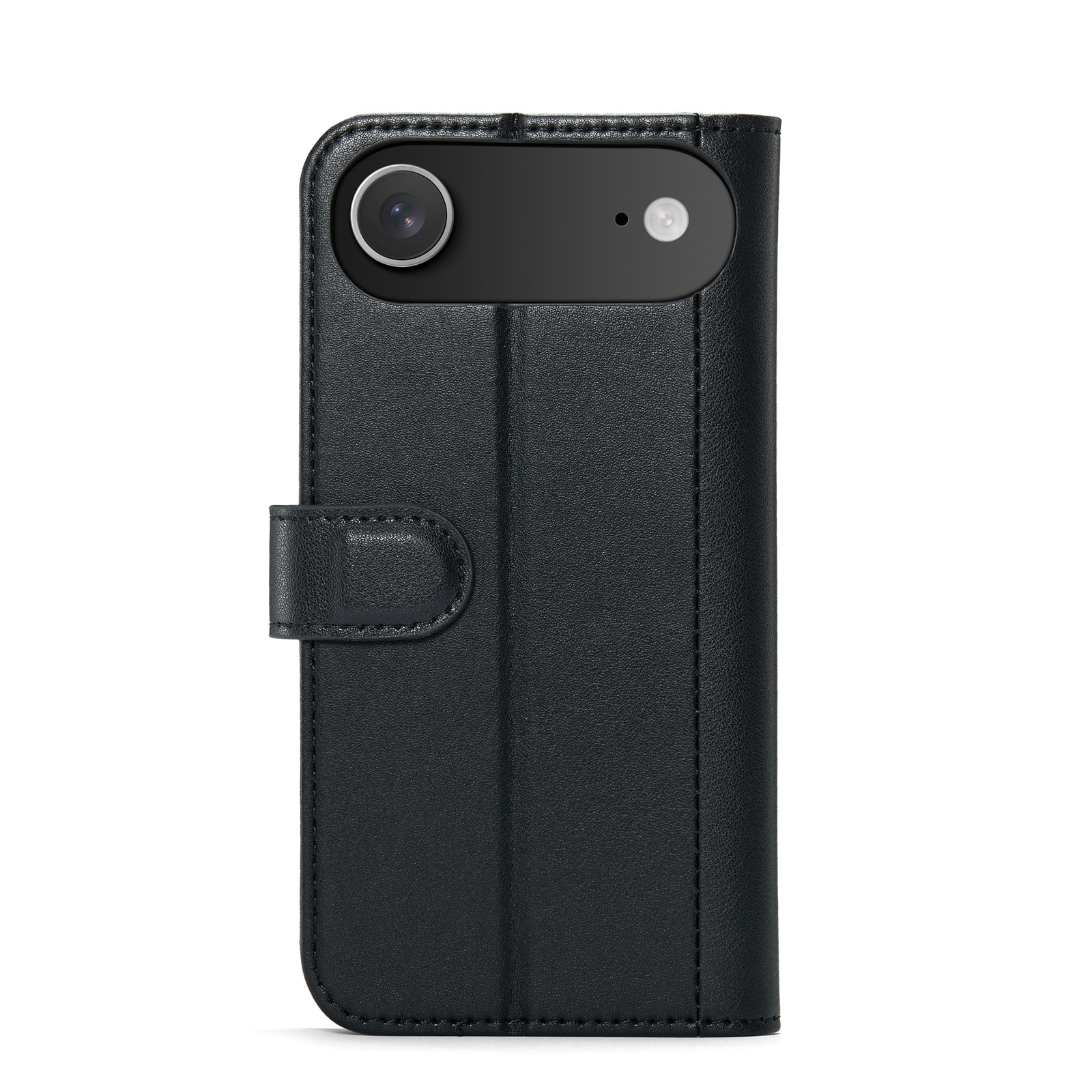Custodia a portafoglio in vera pelle iPhone Air, Nero