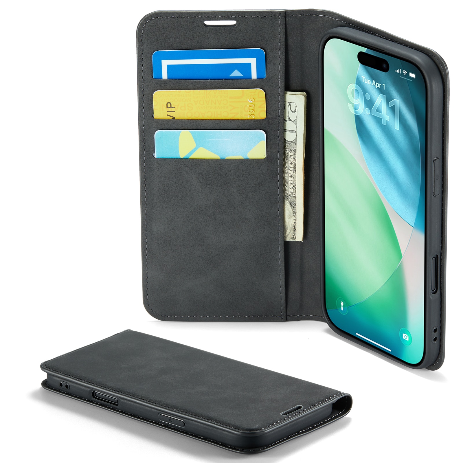 Cover portafoglio sottili iPhone Air Nero