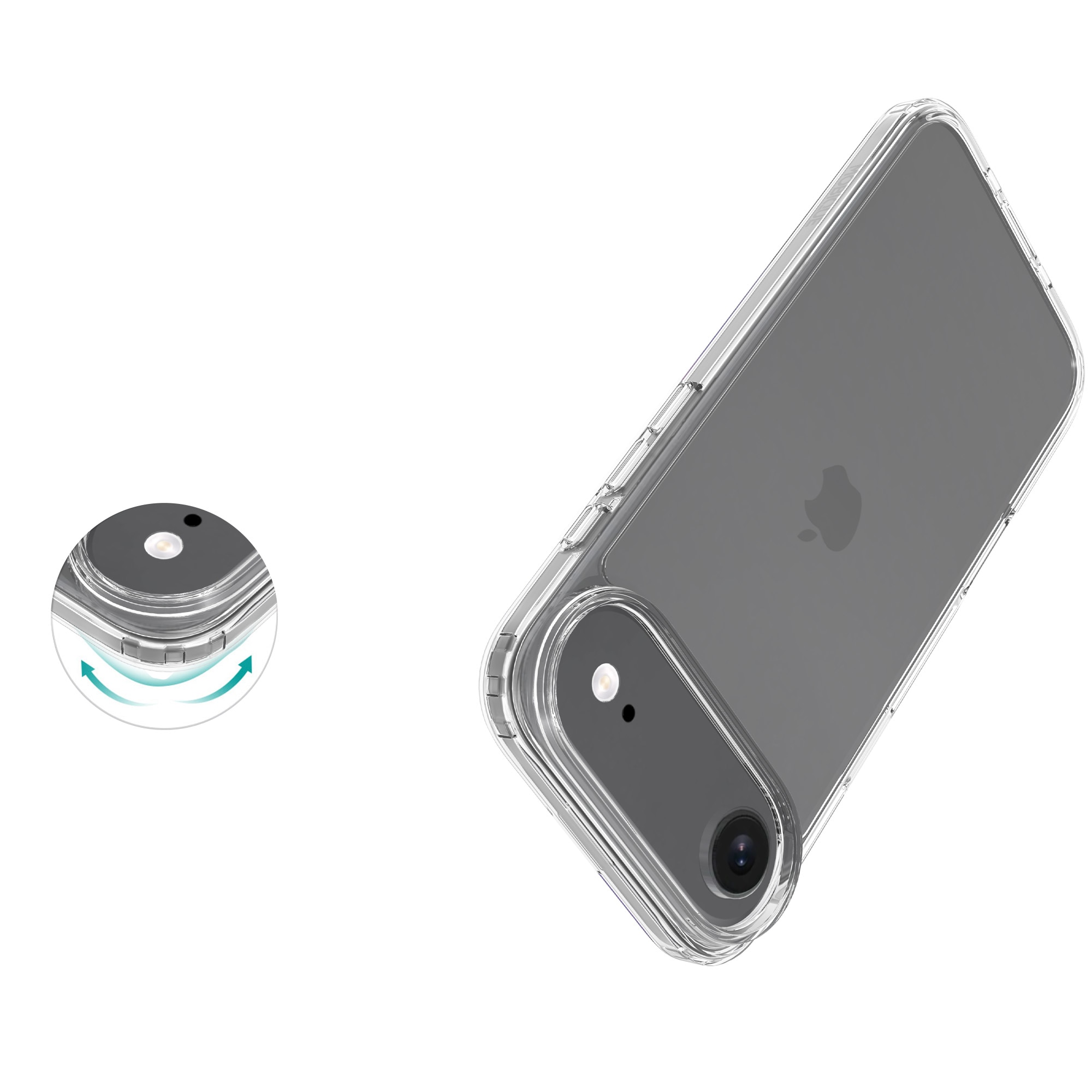 Cover ibride per iPhone Air Trasparente