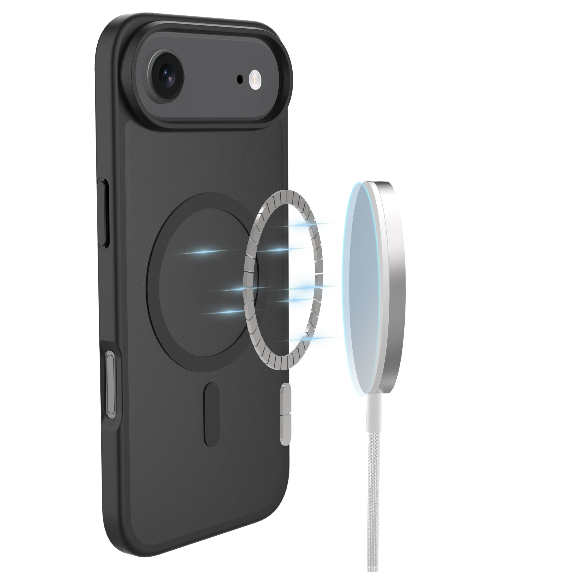 Cover Magnetic Hybrid iPhone Air Frosted Black