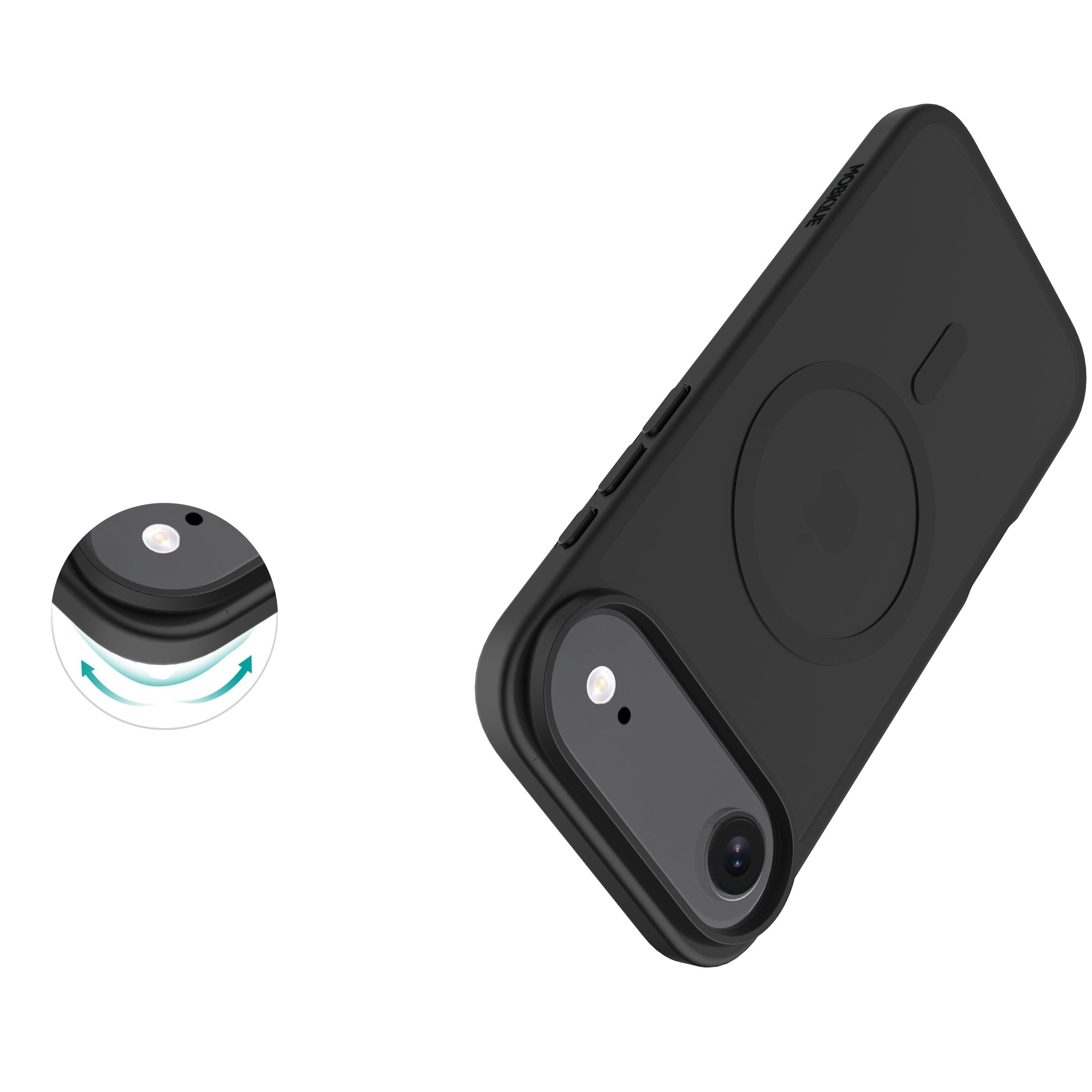 Cover Magnetic Hybrid iPhone Air Frosted Black