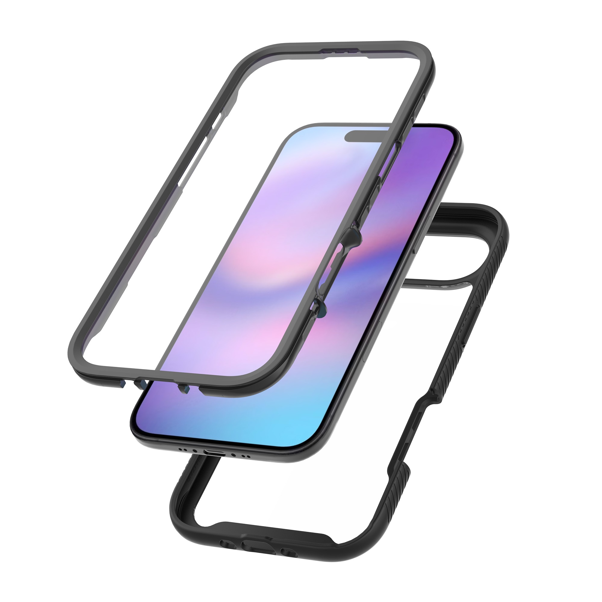 Cover Full Protection iPhone 17 Air Nero/trasparente