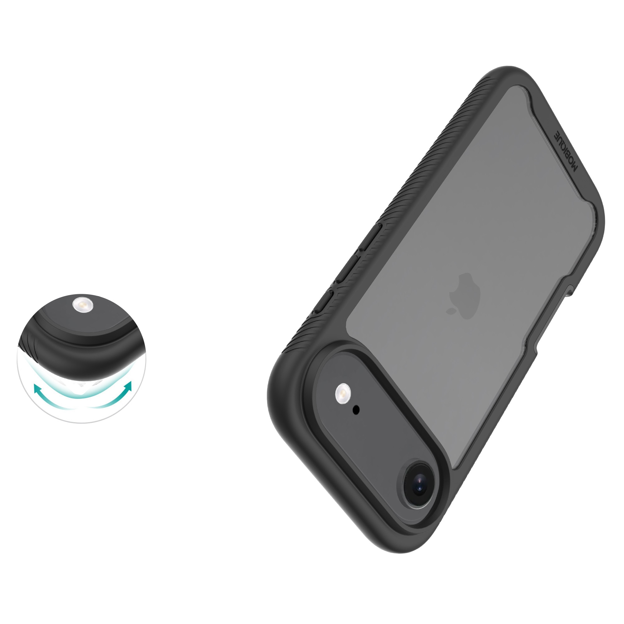 Cover Full Protection iPhone 17 Air Nero/trasparente