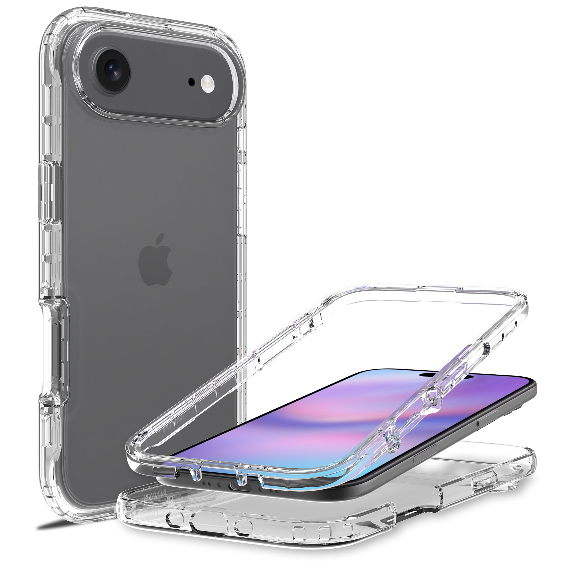 Cover protezione totale iPhone 17 Air Trasparente