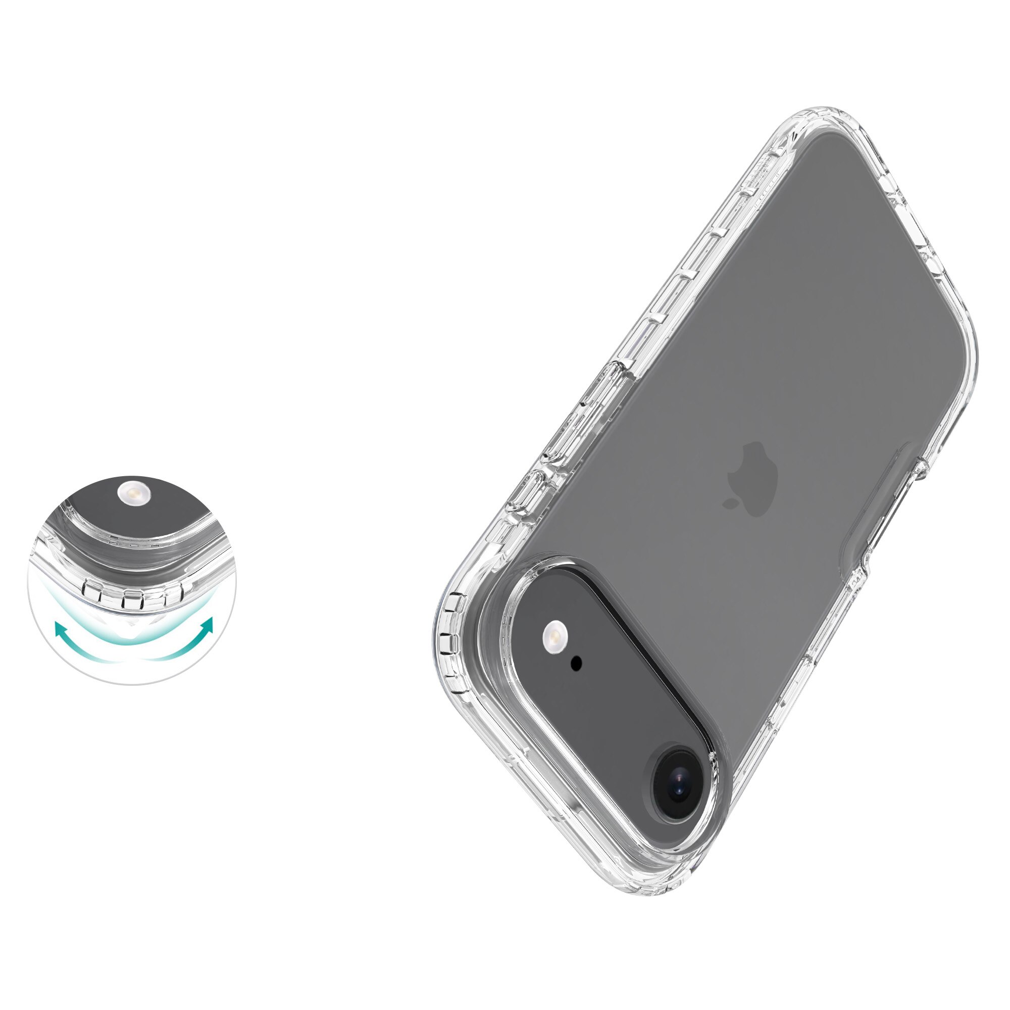 Cover protezione totale iPhone 17 Air Trasparente