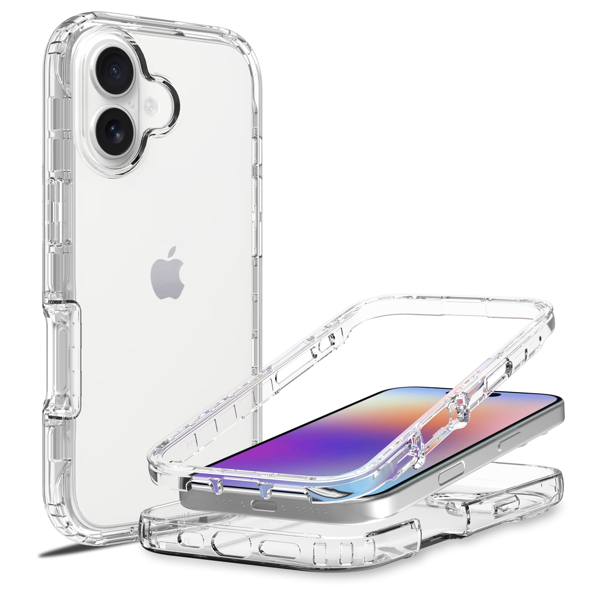 Cover protezione totale iPhone 17 Trasparente