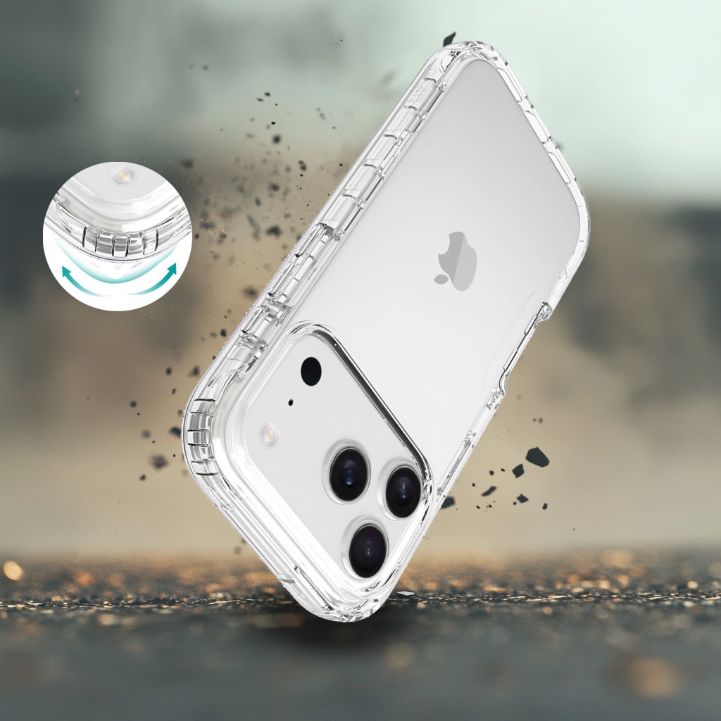 Cover protezione totale iPhone 17 Pro Trasparente