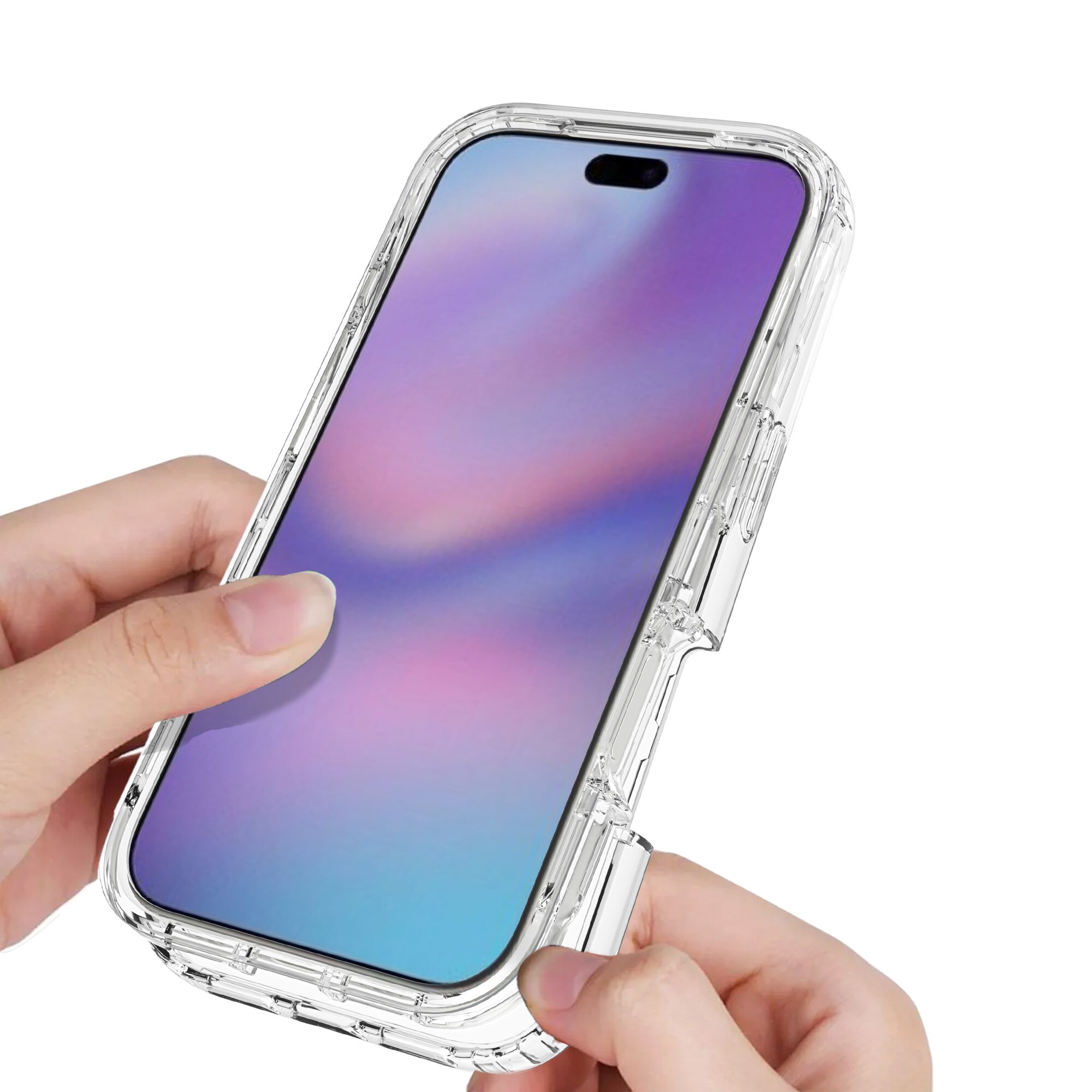 Cover protezione totale iPhone 17 Pro Trasparente