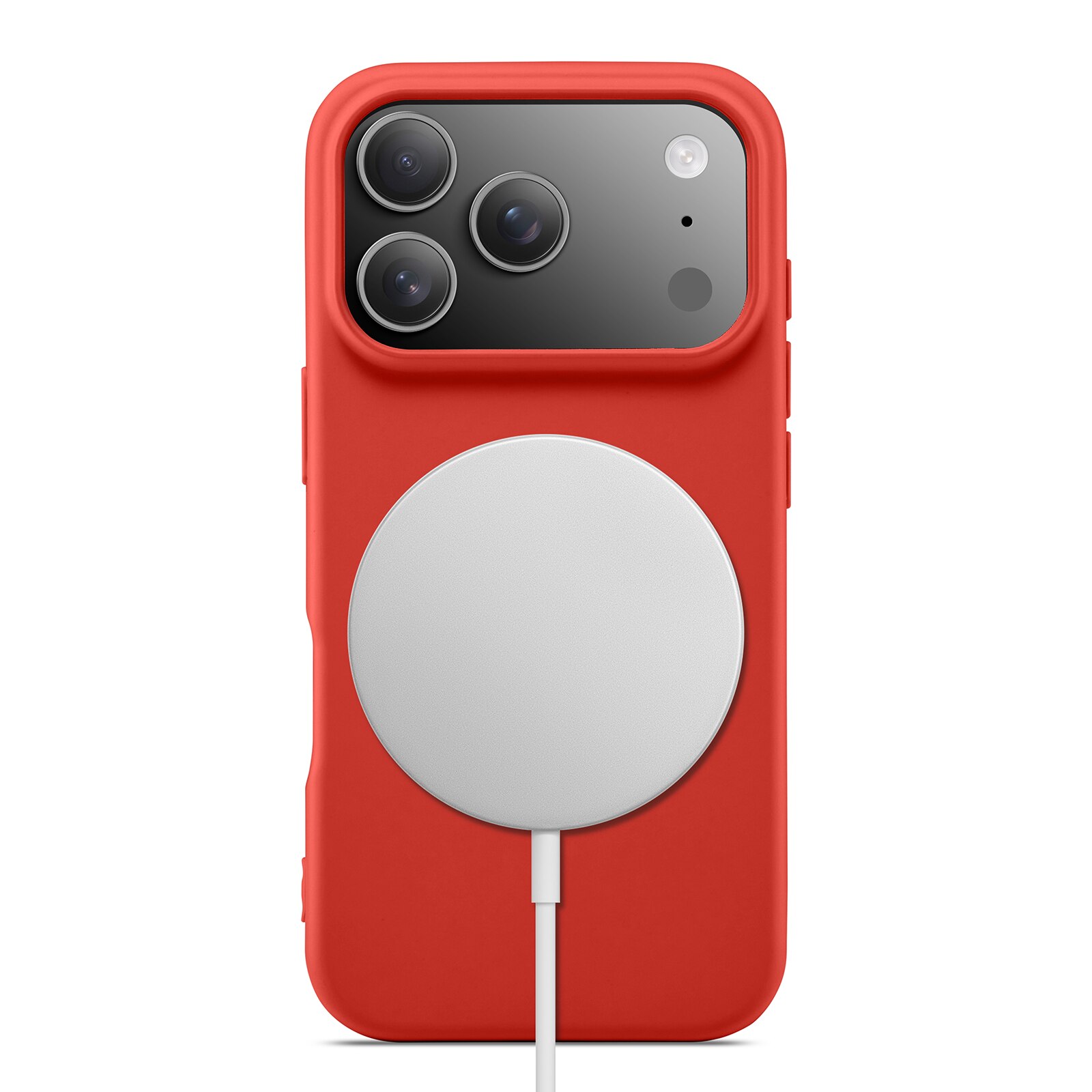 Cover TPU MagSafe iPhone 17 Pro Rosso