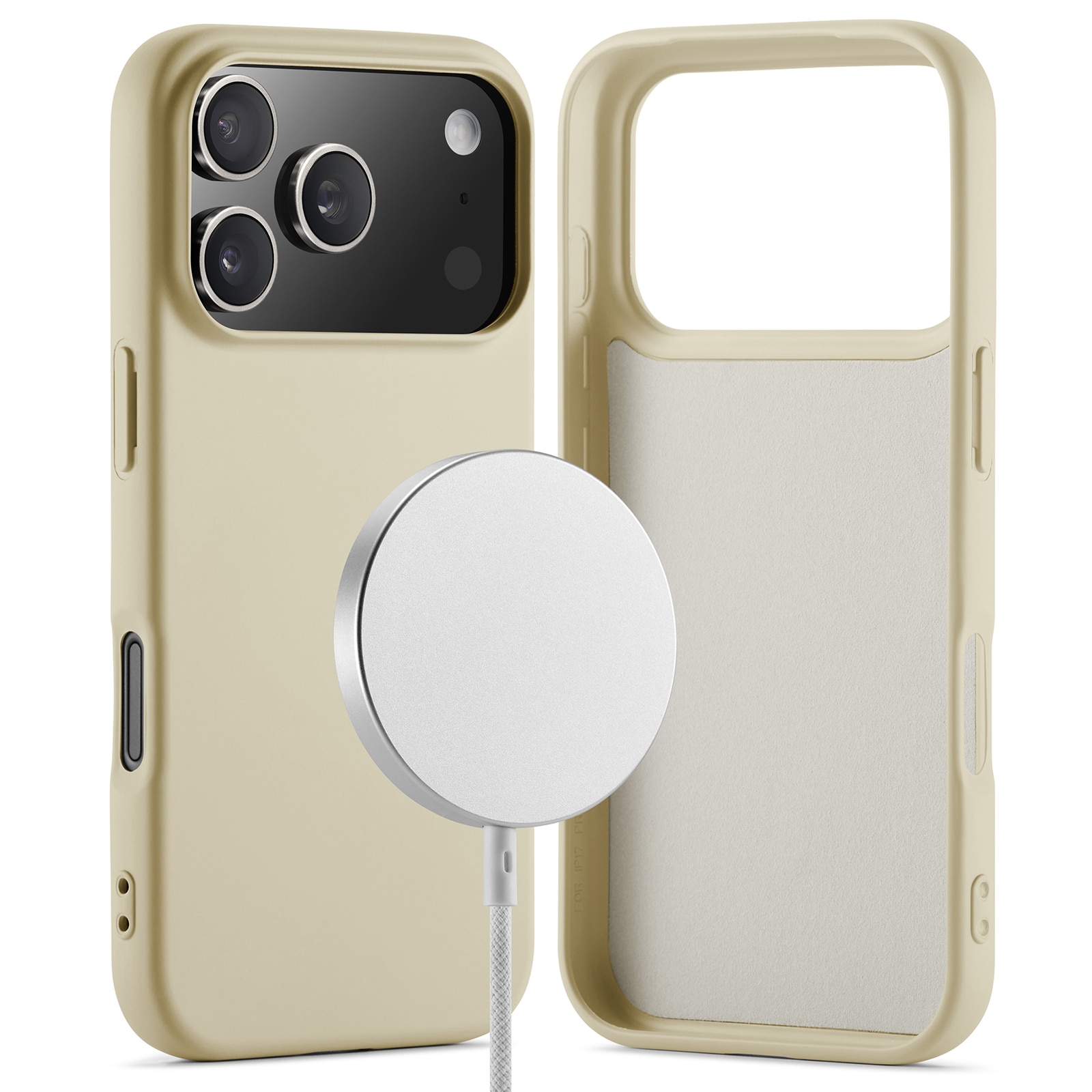 Cover TPU MagSafe iPhone 17 Pro Max Beige