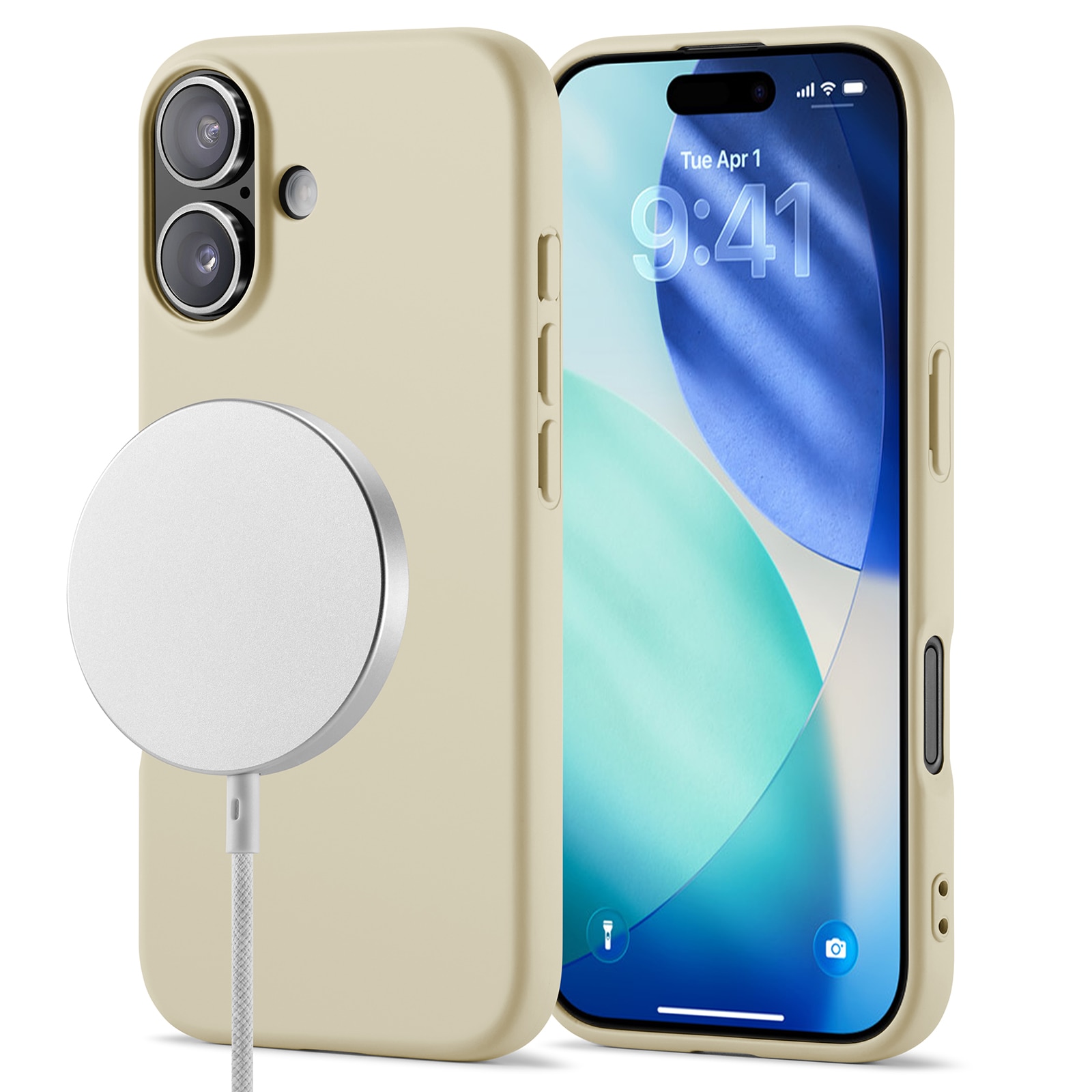Cover TPU MagSafe iPhone 17 Beige