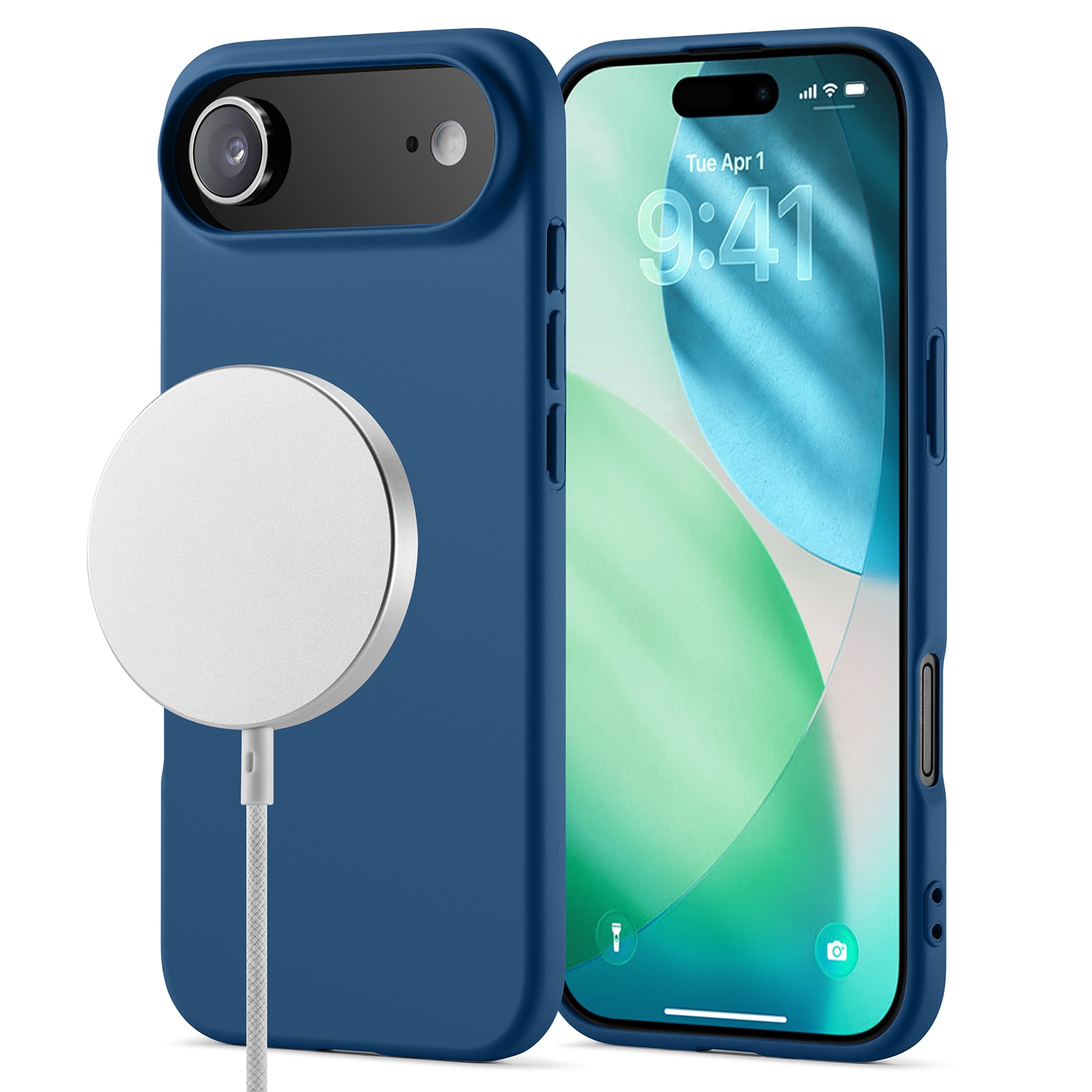 Cover TPU MagSafe iPhone 17 Air Blu scuro