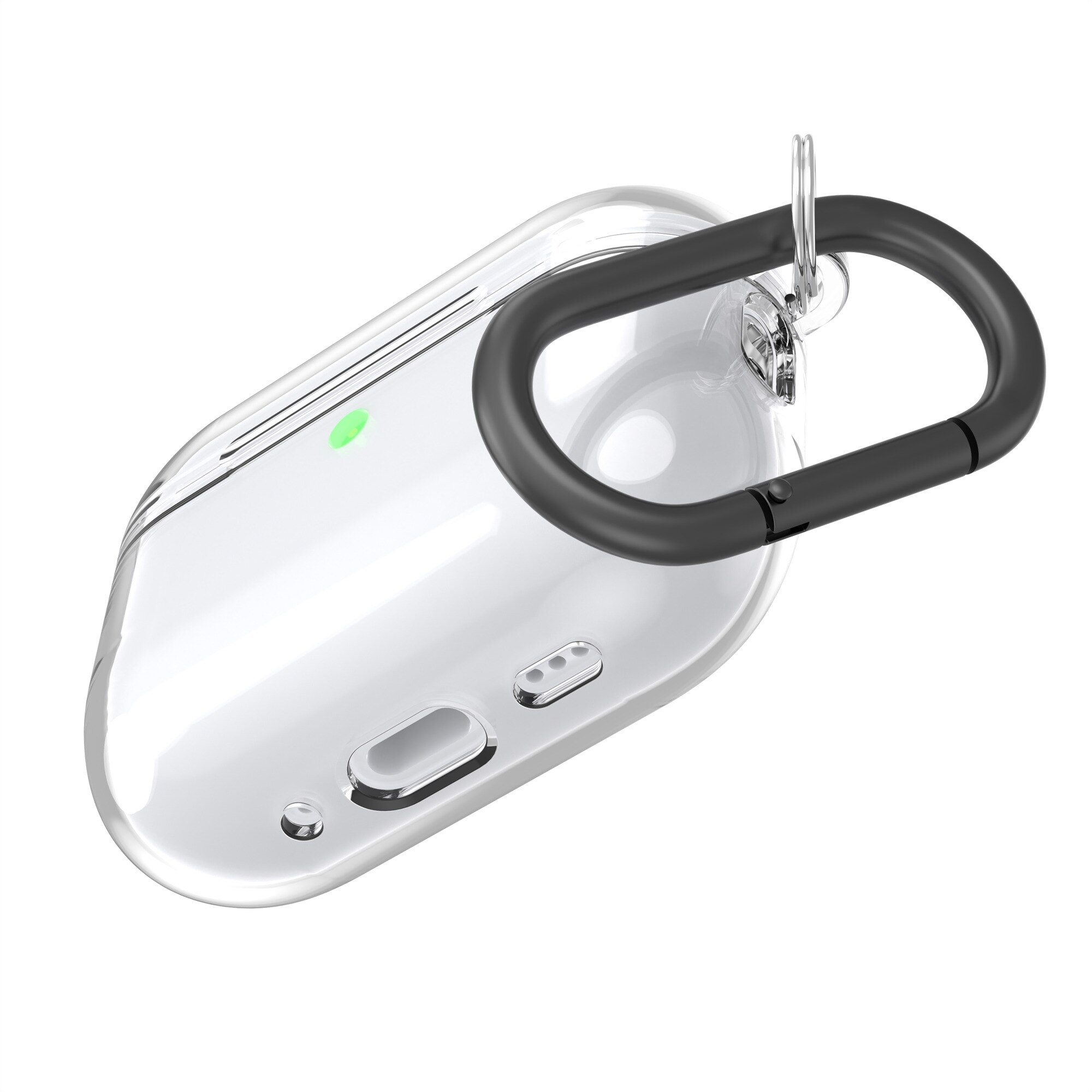 Cover in TPU con moschettone Apple AirPods Pro 3 trasparente