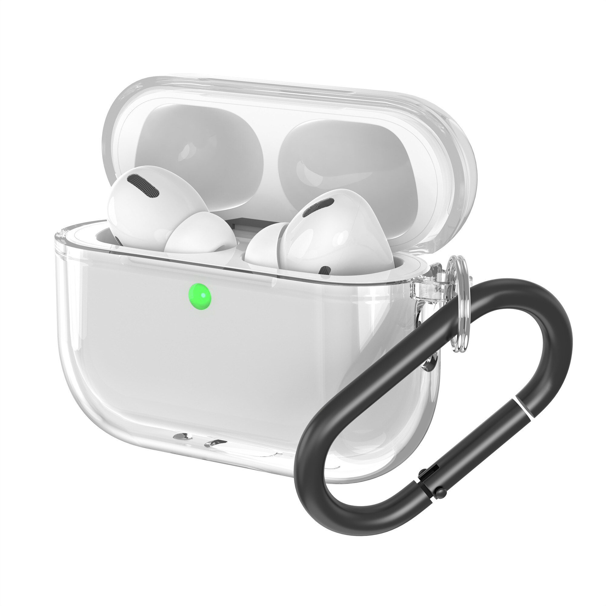 Cover in TPU con moschettone Apple AirPods Pro 3 trasparente