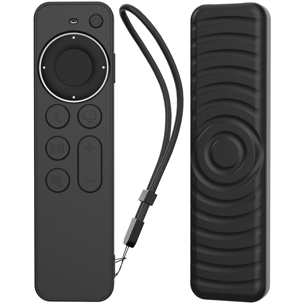 Cover in silicone Apple TV Siri Remote 2nd Gen Nero