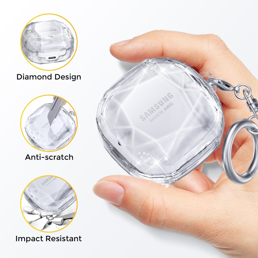 Cover Diamond Samsung Galaxy Buds 2/2 Pro/Live/Pro Trasparente