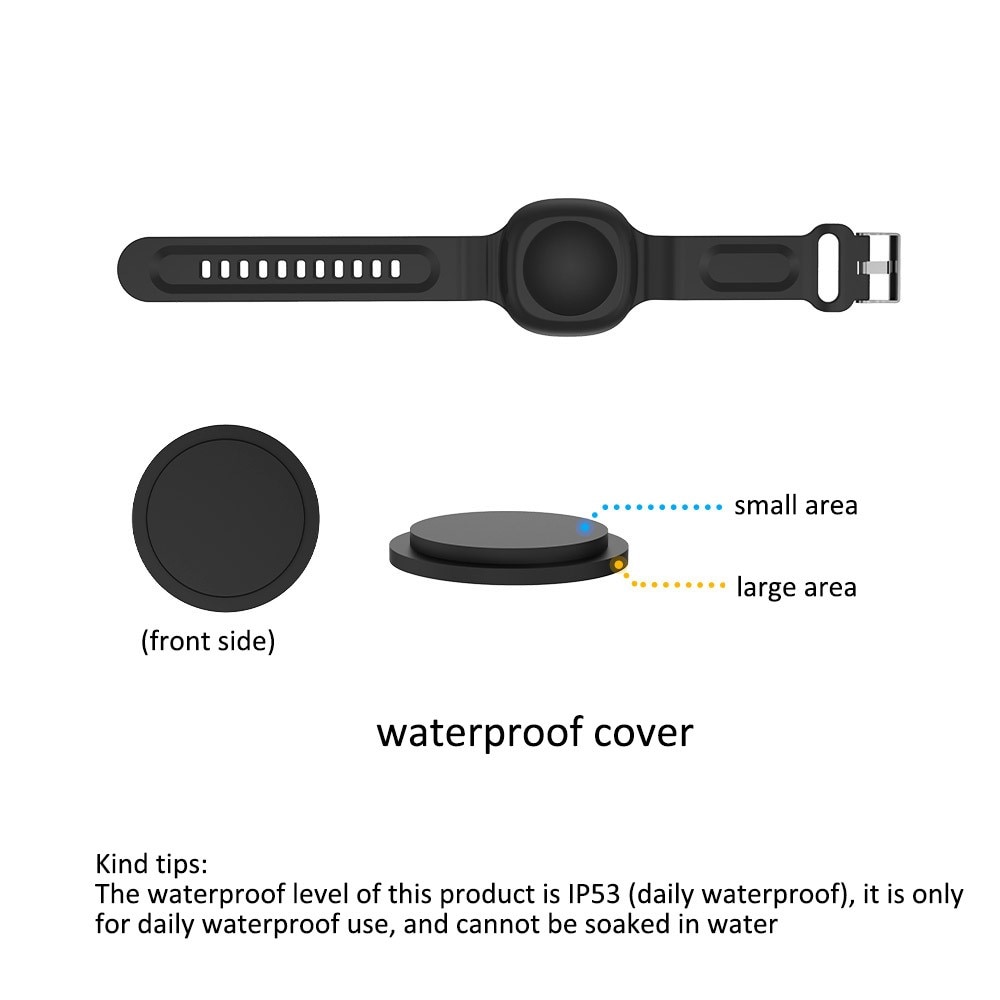 Cinturino in silicone impermeabile Samsung Galaxy SmartTag nero