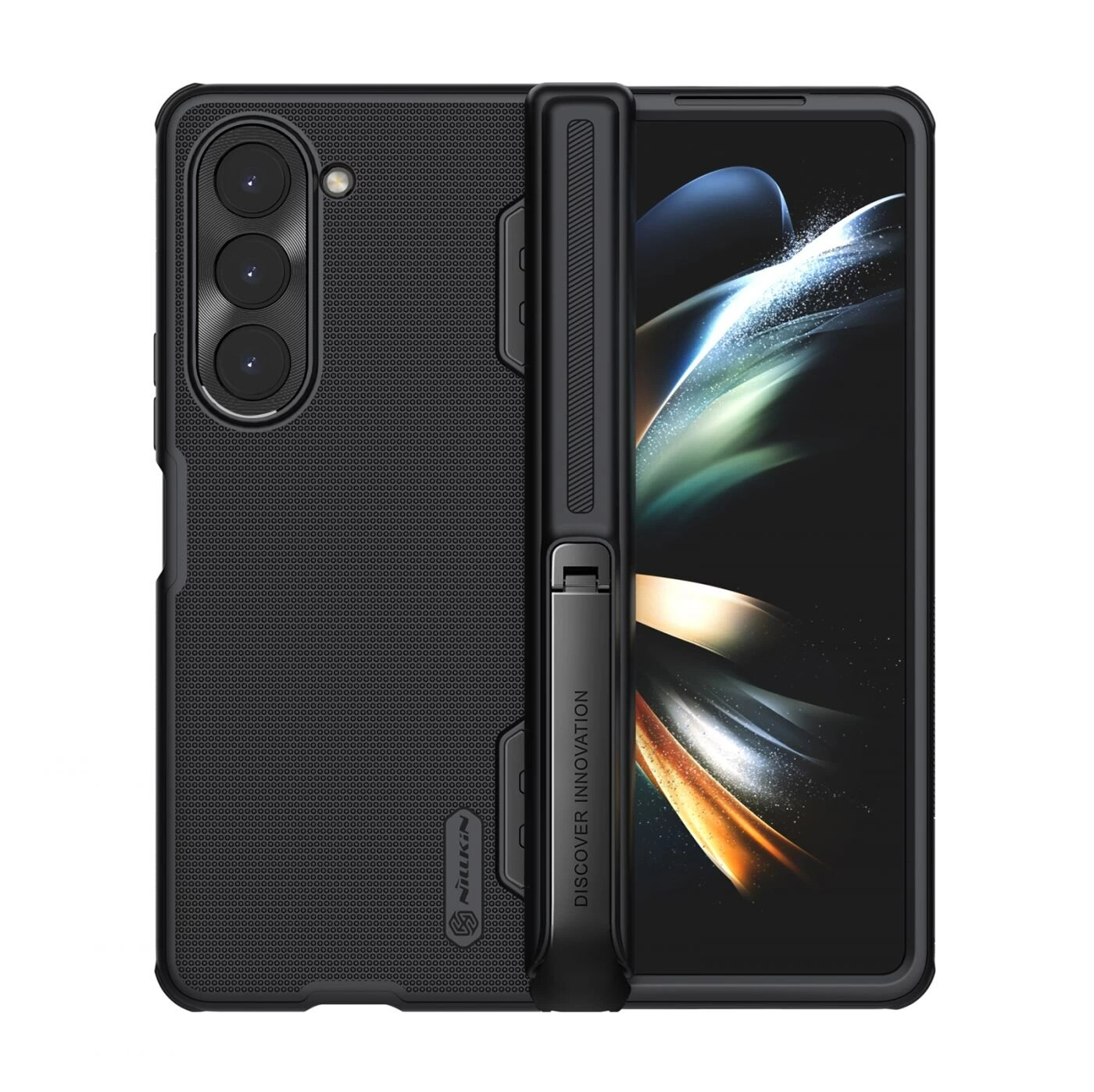 Super Frosted Shield Fold with Kickstand Samsung Galaxy Z Fold 5 nero