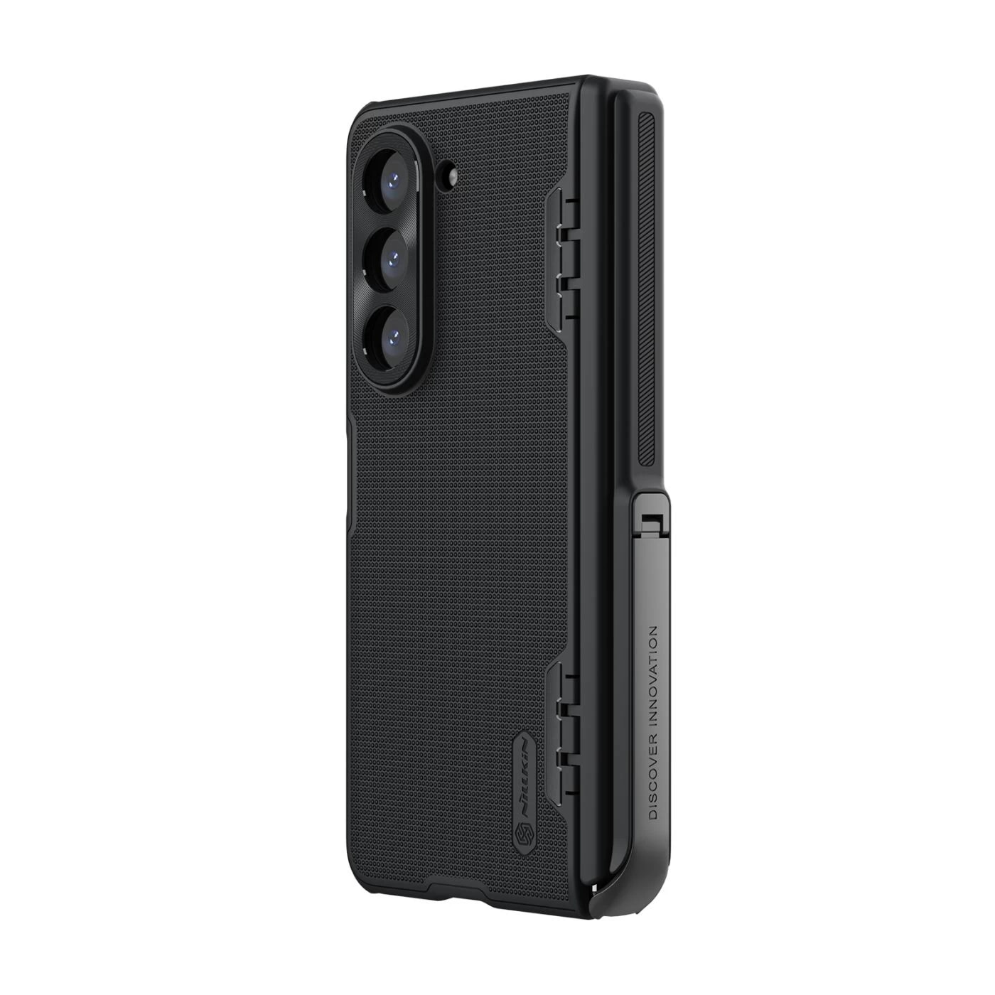 Super Frosted Shield Fold with Kickstand Samsung Galaxy Z Fold 5 nero