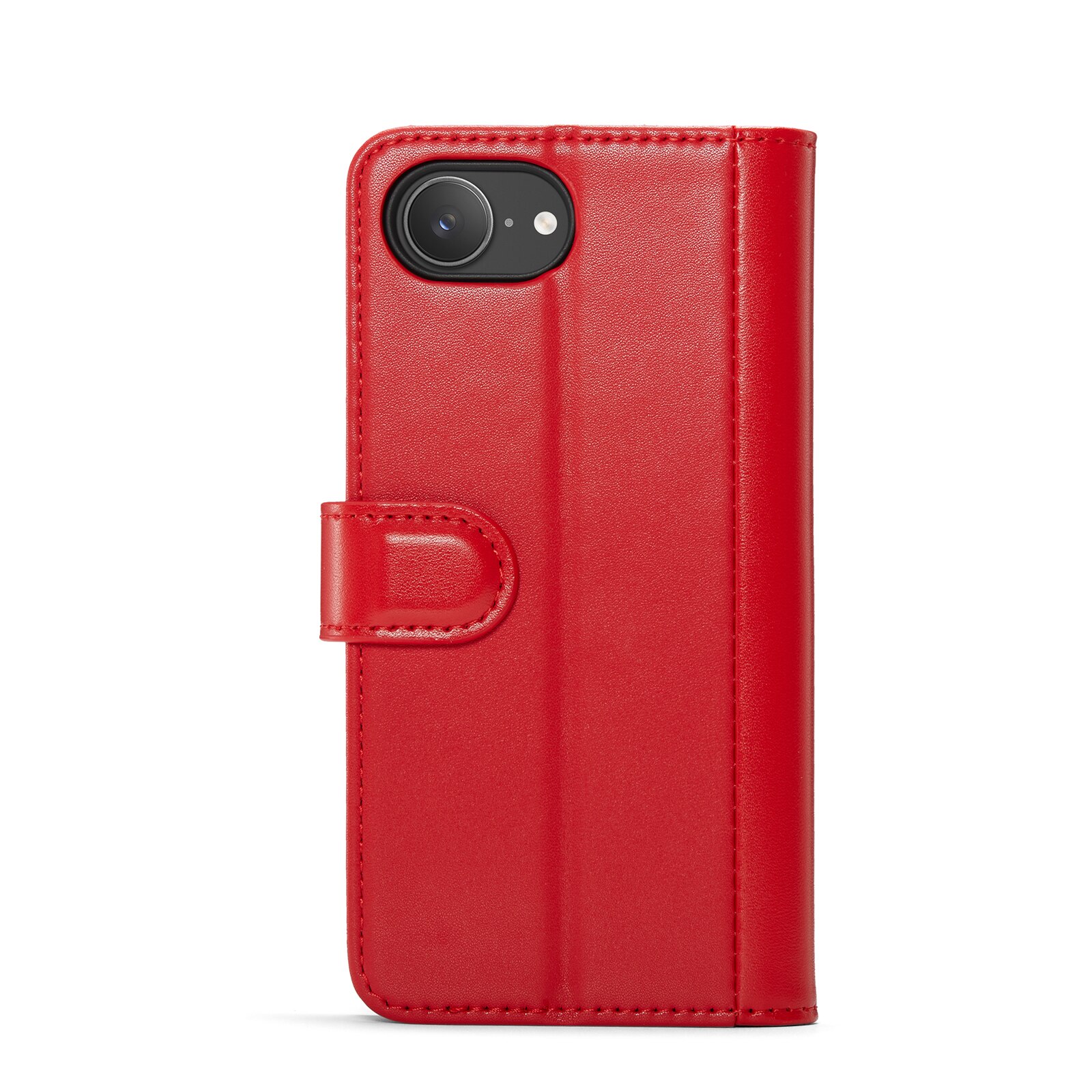 Custodia a portafoglio in vera pelle iPhone 16e, Rosso