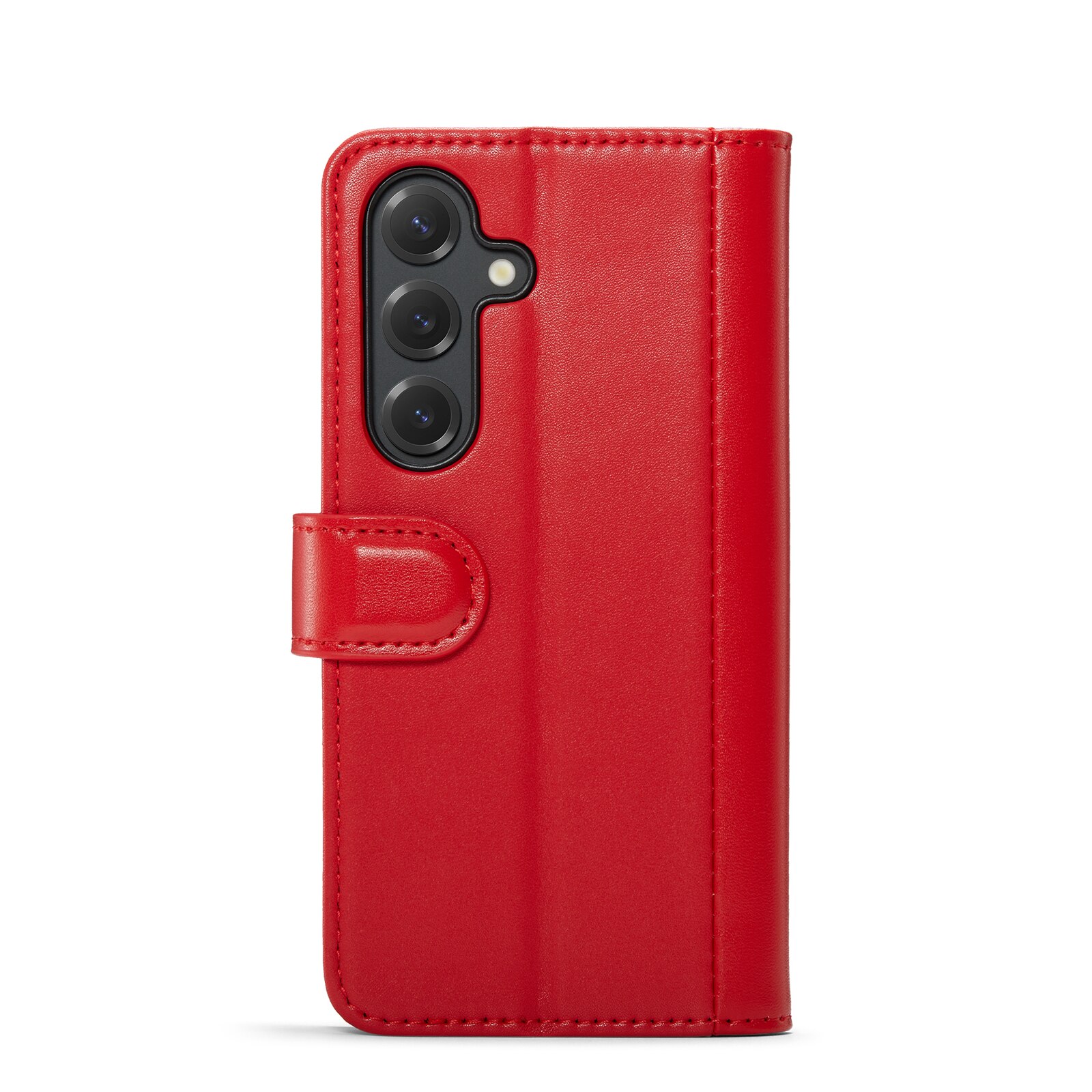 Custodia a portafoglio in vera pelle Samsung Galaxy S25 FE, Rosso