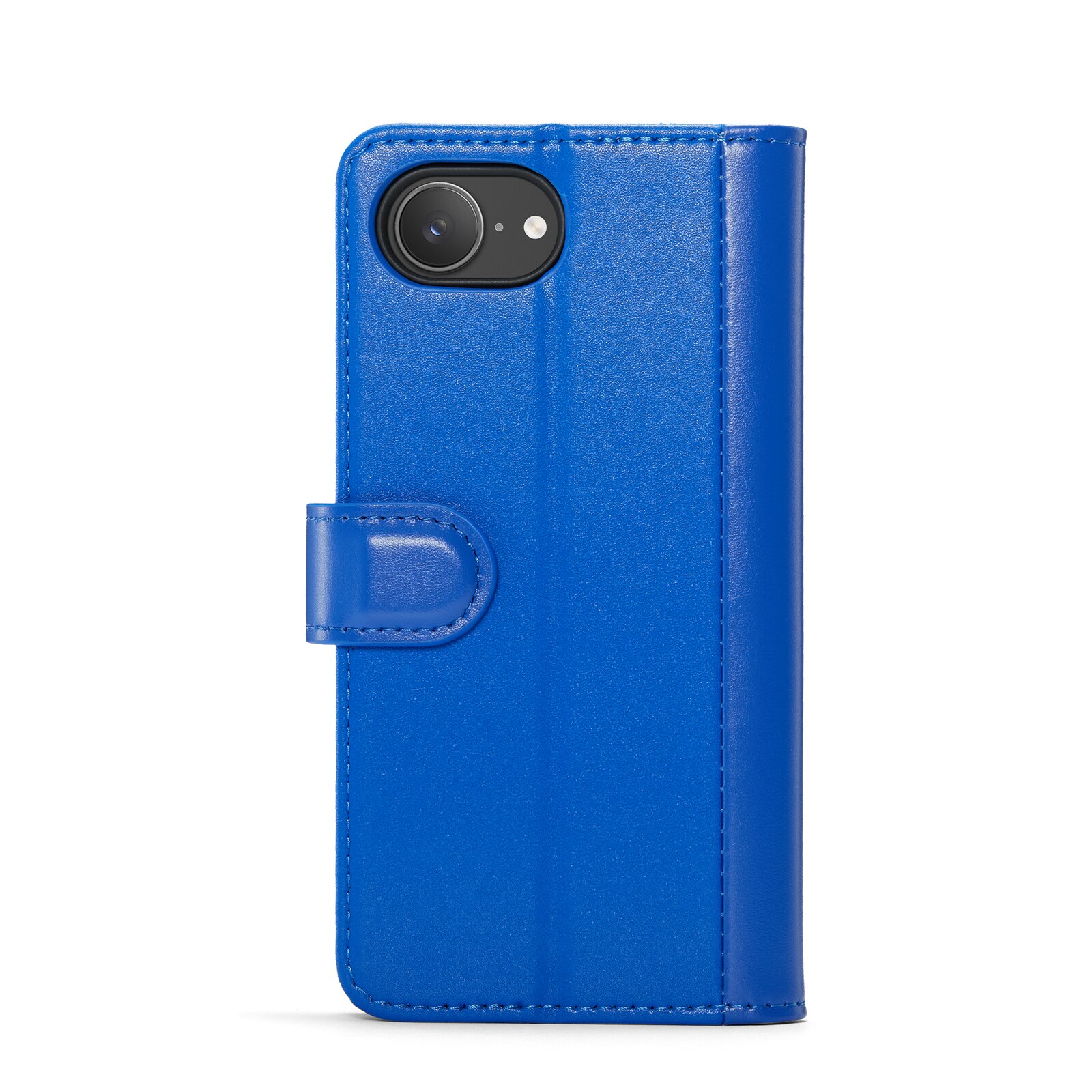 Custodia a portafoglio in vera pelle iPhone 16e, Blu