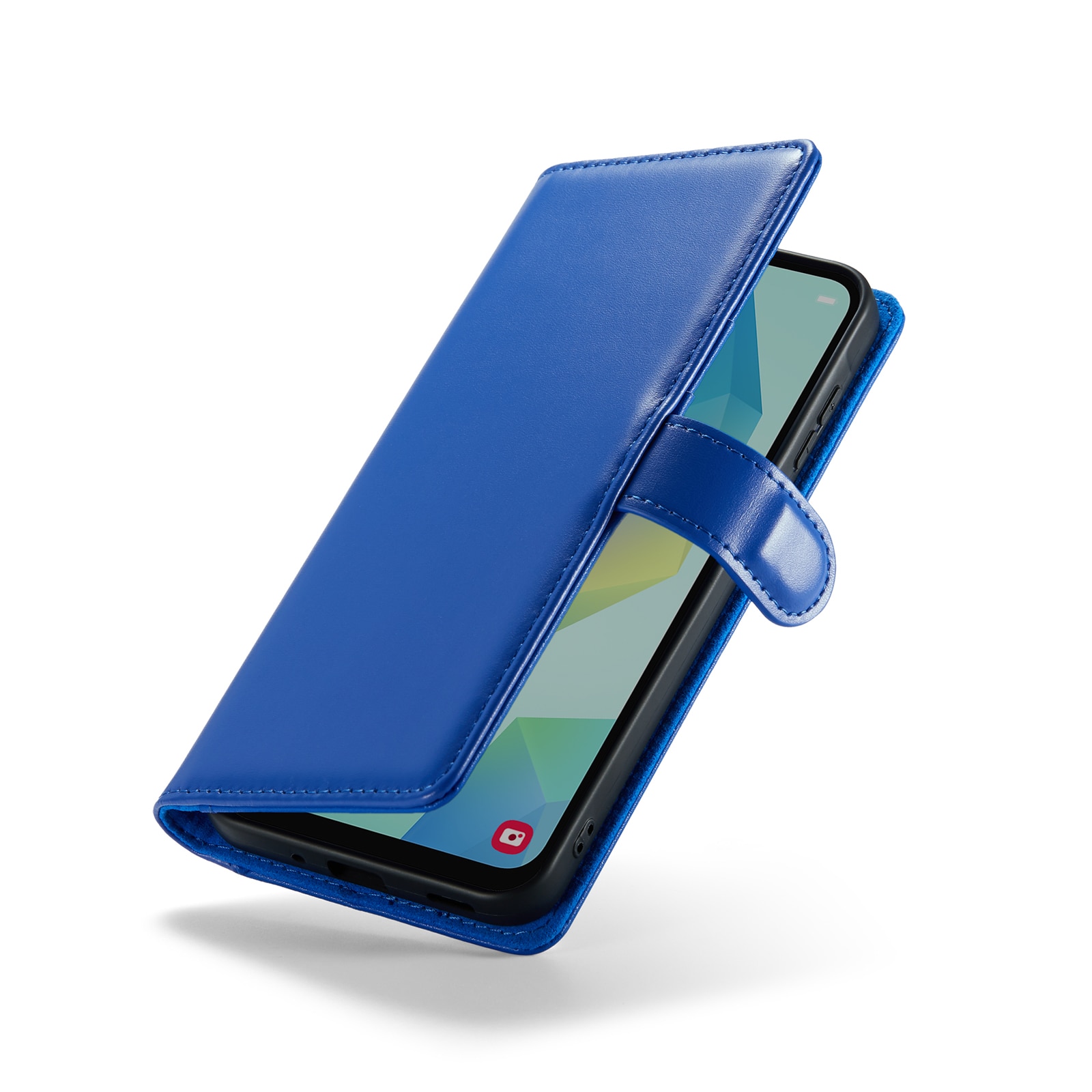 Custodia a portafoglio in vera pelle Samsung Galaxy A16, Blu