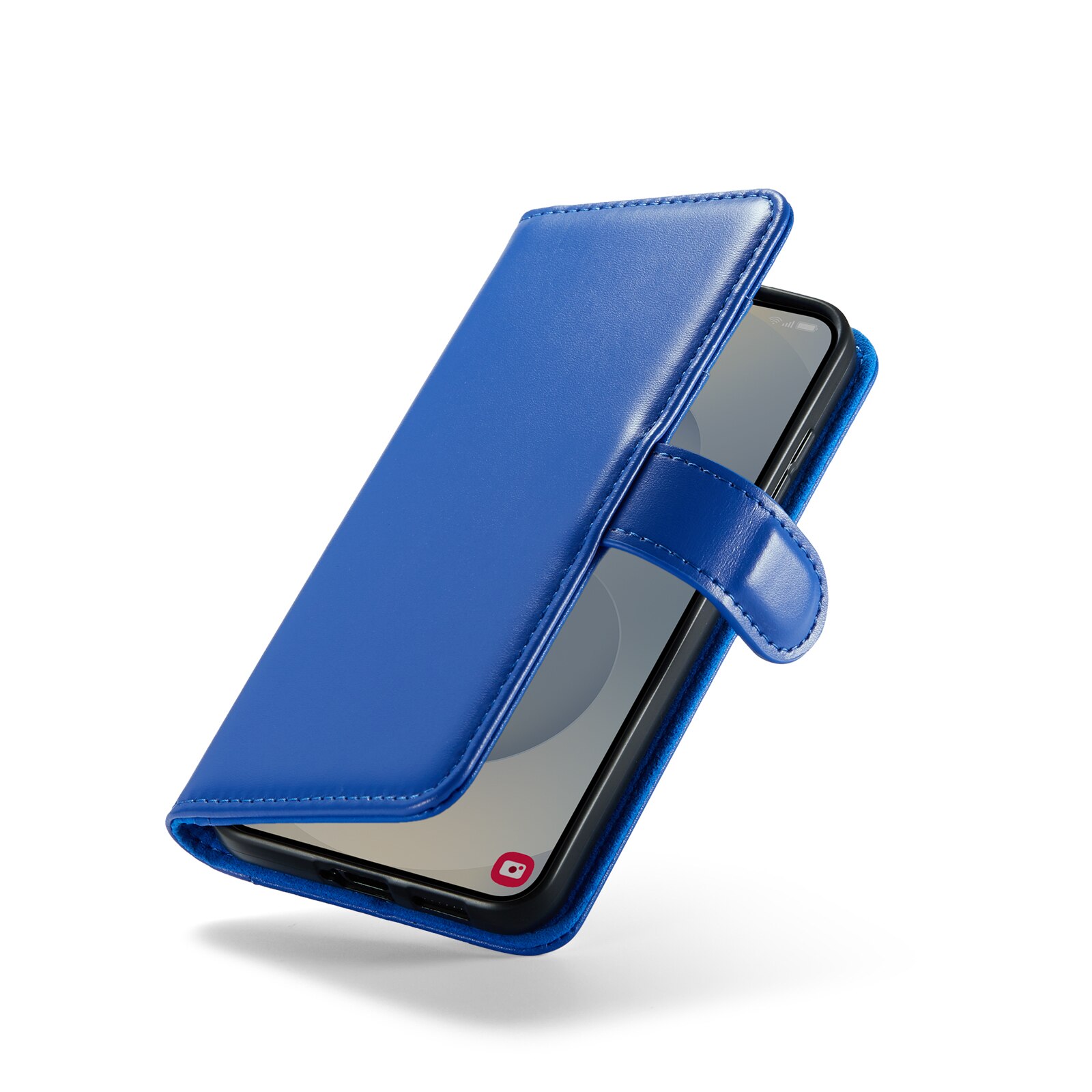 Custodia a portafoglio in vera pelle Samsung Galaxy A17, Blu