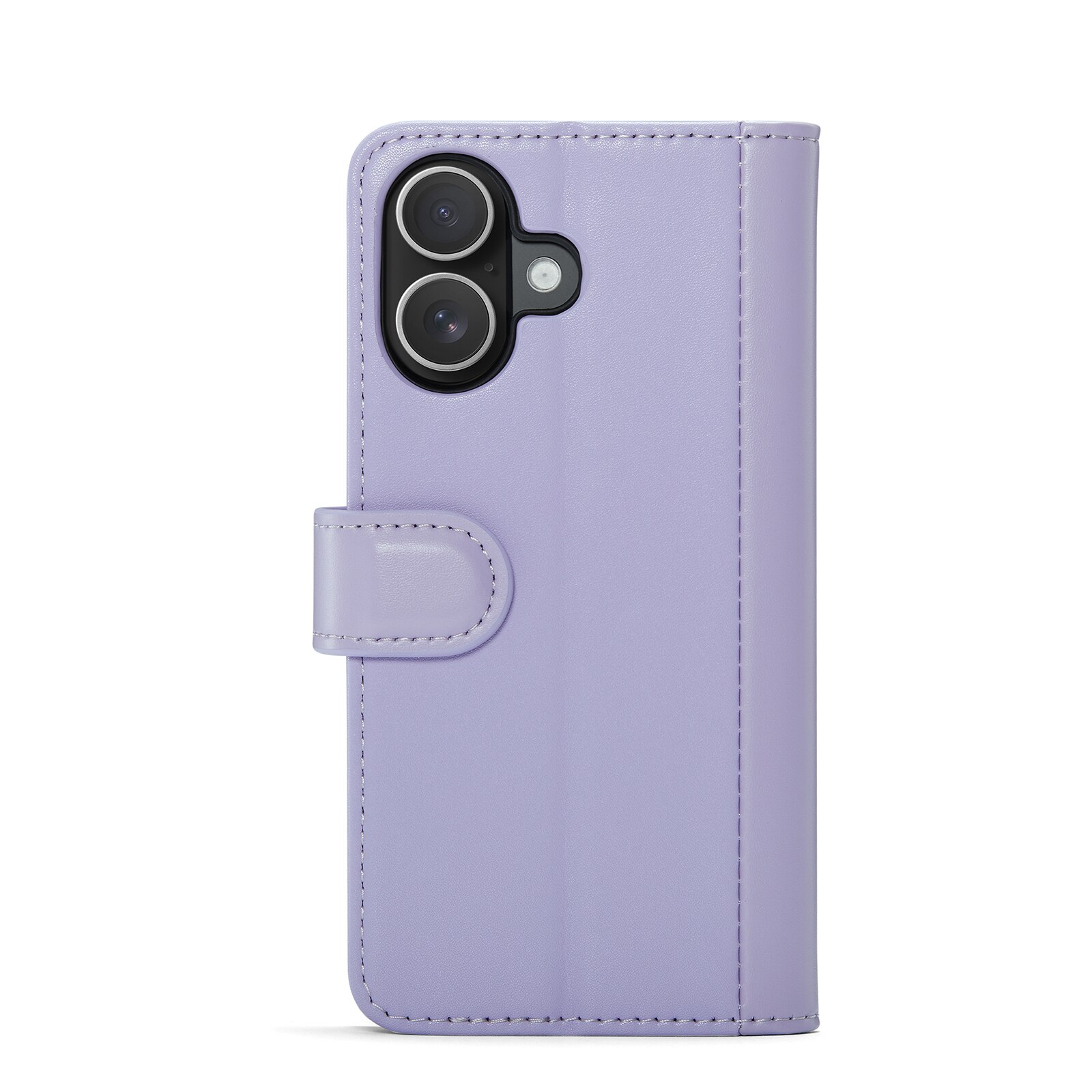 Custodia a portafoglio in vera pelle iPhone 16, Viola