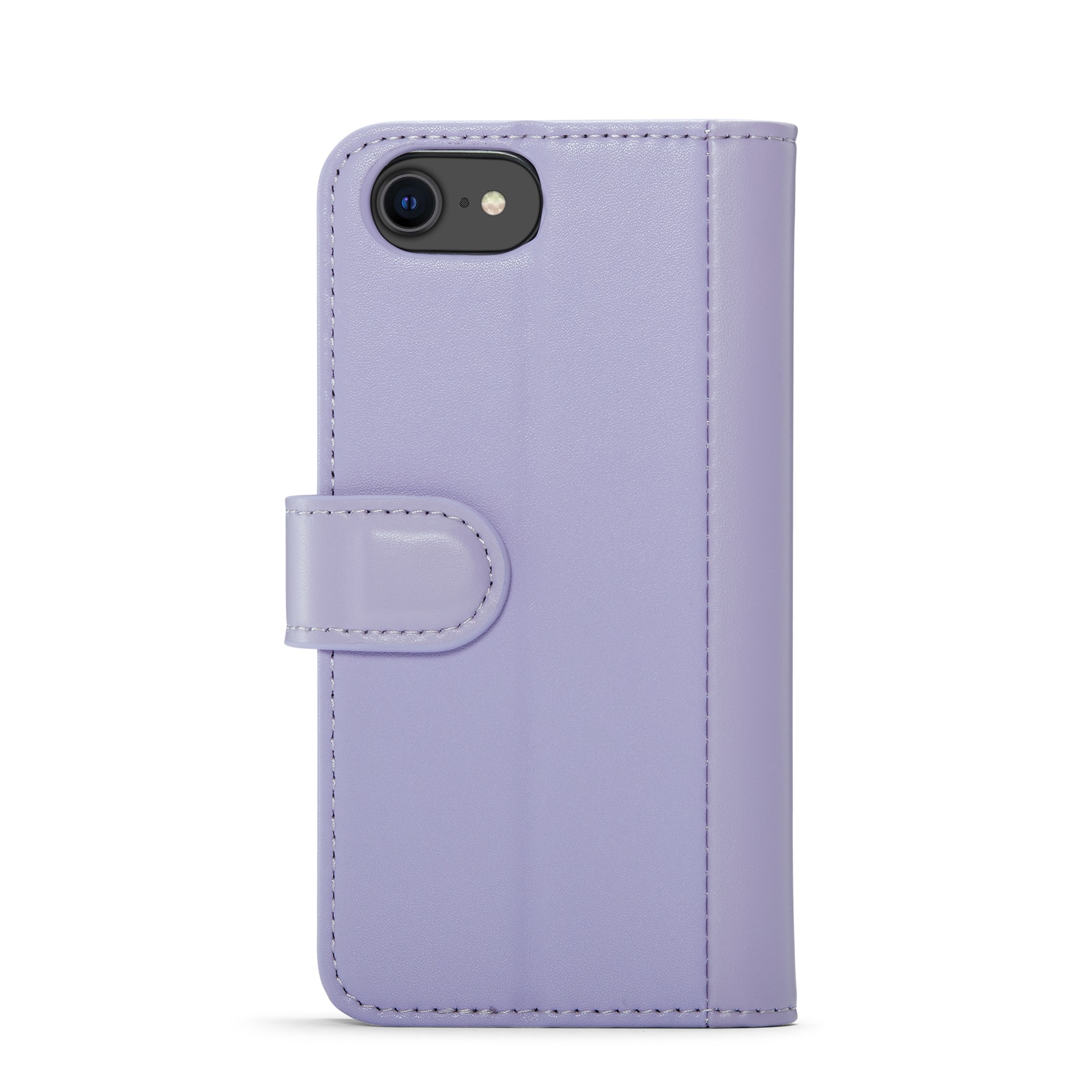Custodia a portafoglio in vera pelle iPhone SE 2022, Viola