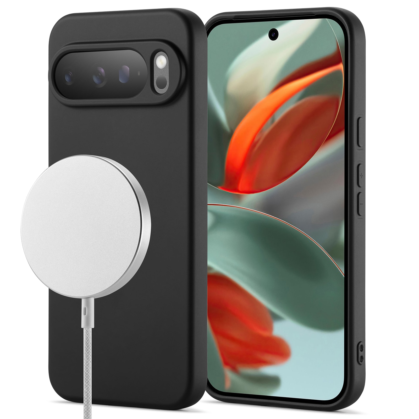 Cover TPU MagSafe Google Pixel 10 Pro Nero