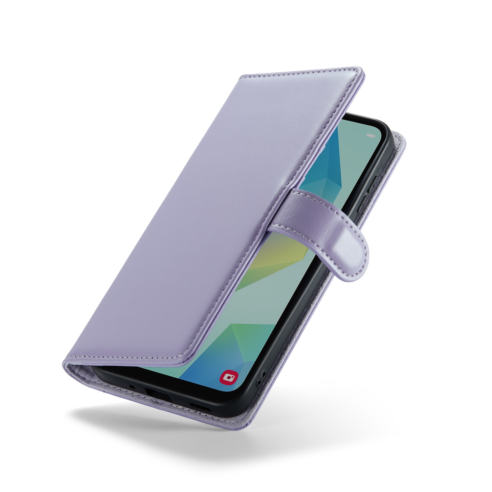 Custodia a portafoglio in vera pelle Samsung Galaxy A16, Viola
