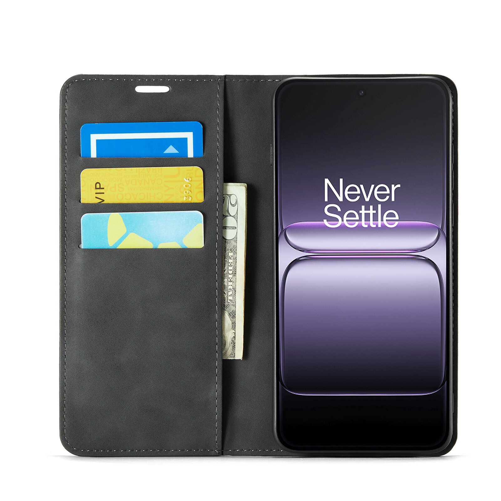 Cover portafoglio sottili  OnePlus Nord 5 Nero