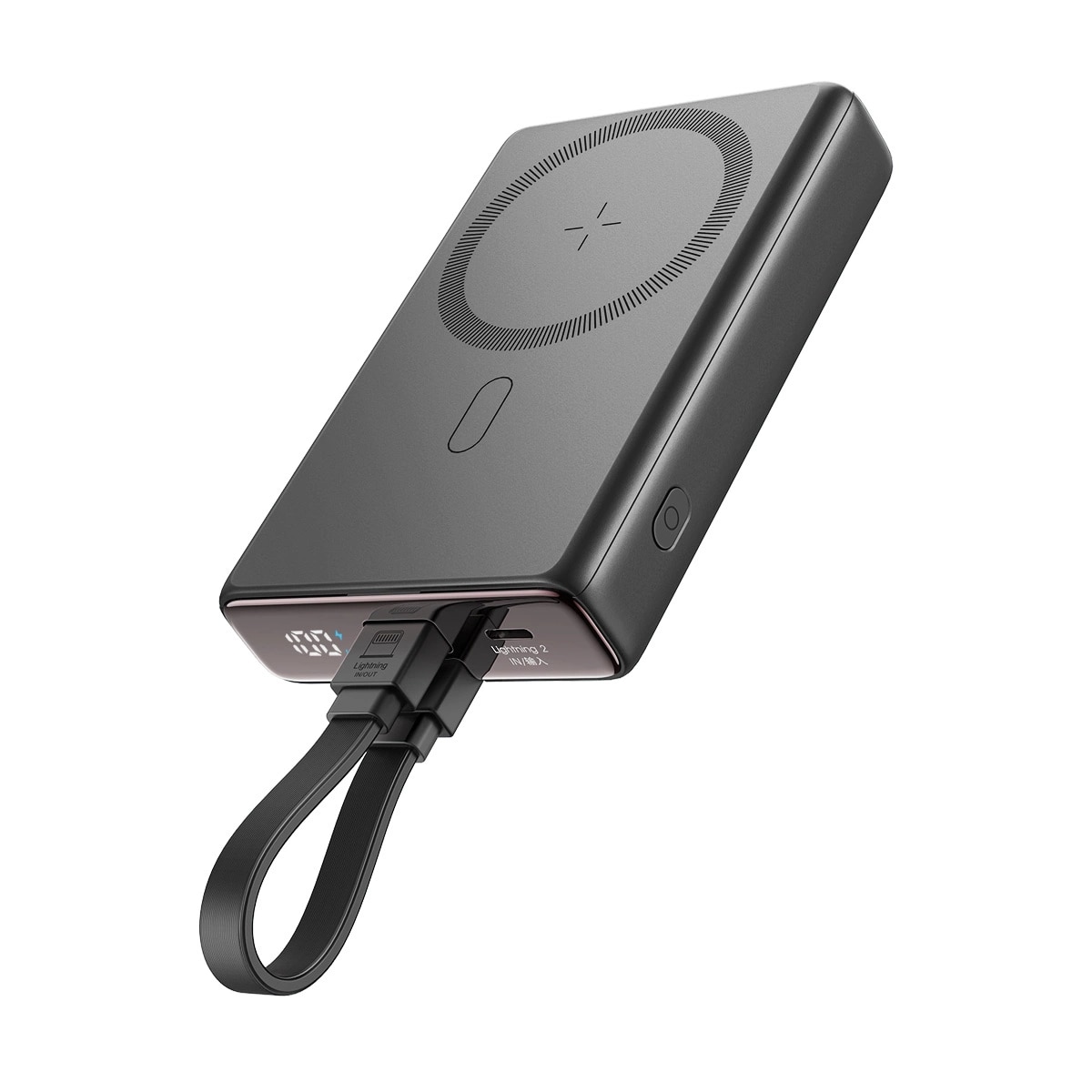 Powerbank con MagSafe 10000 mAh USB-C + Lightning, nero