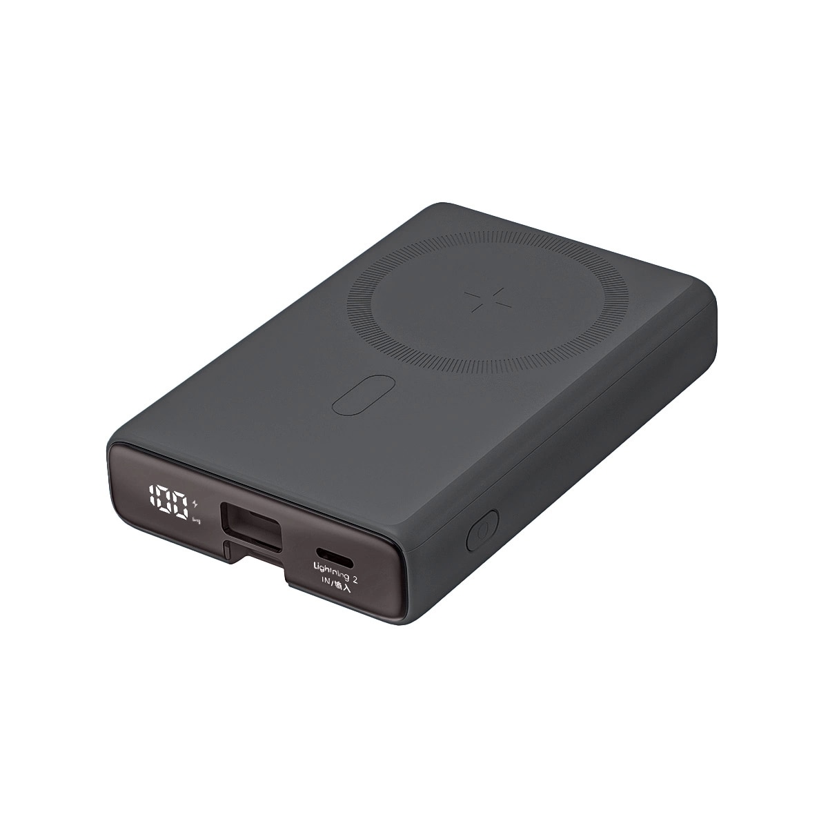 Powerbank con MagSafe 10000 mAh USB-C + Lightning, nero