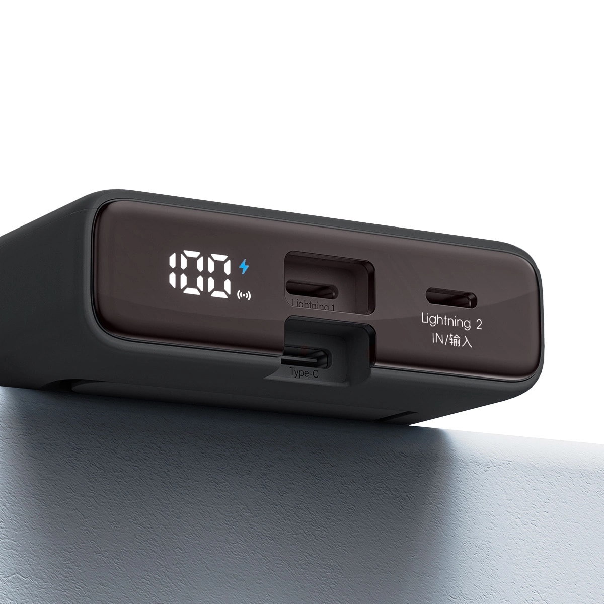 Powerbank con MagSafe 10000 mAh USB-C + Lightning, nero