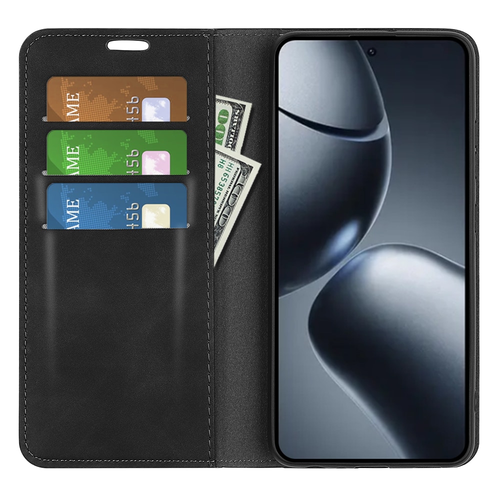 Cover portafoglio sottili Xiaomi 15T Nero